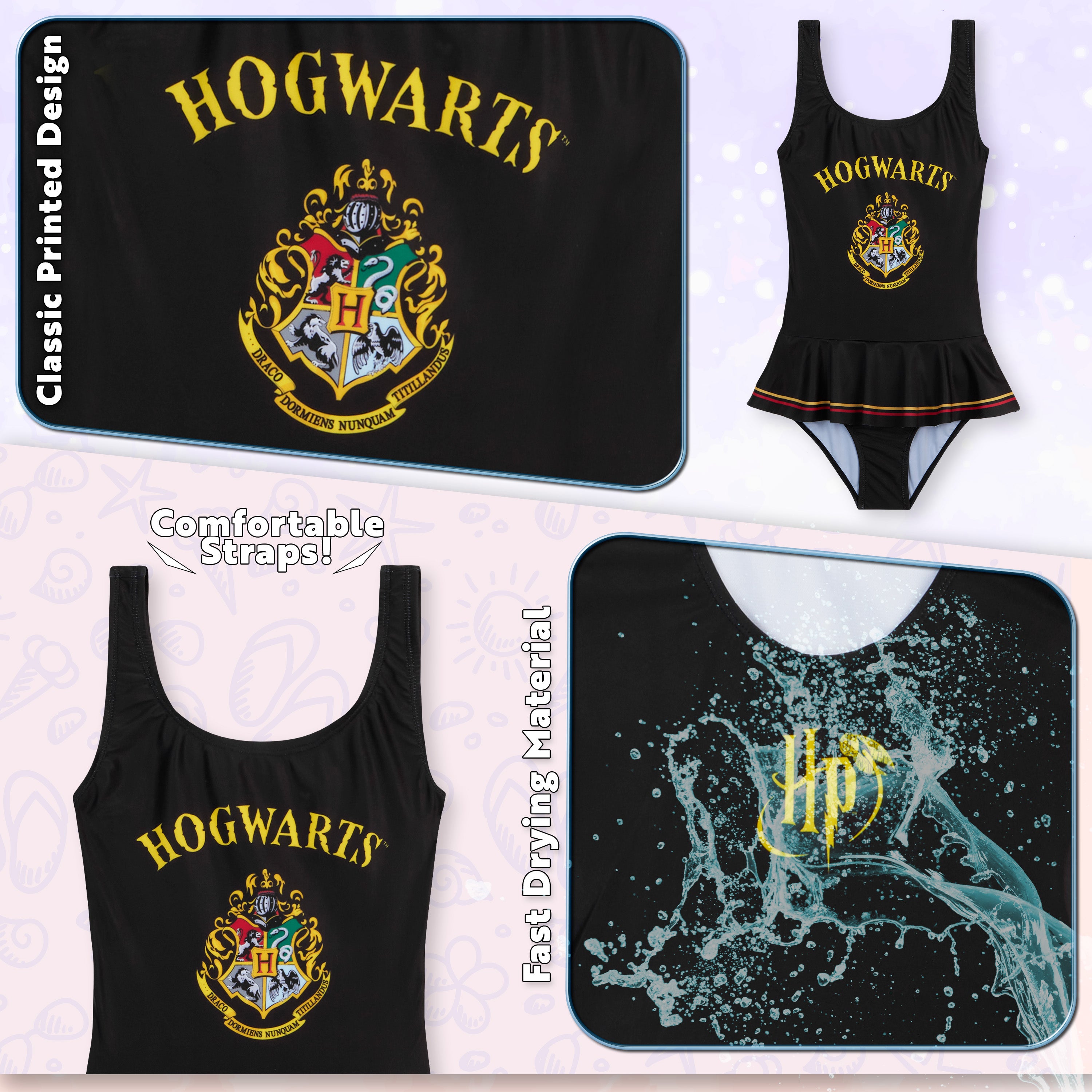 harry-potter-maillot-de-bain-1-pi-ce-fille-poudlard-7-14-ans image 5