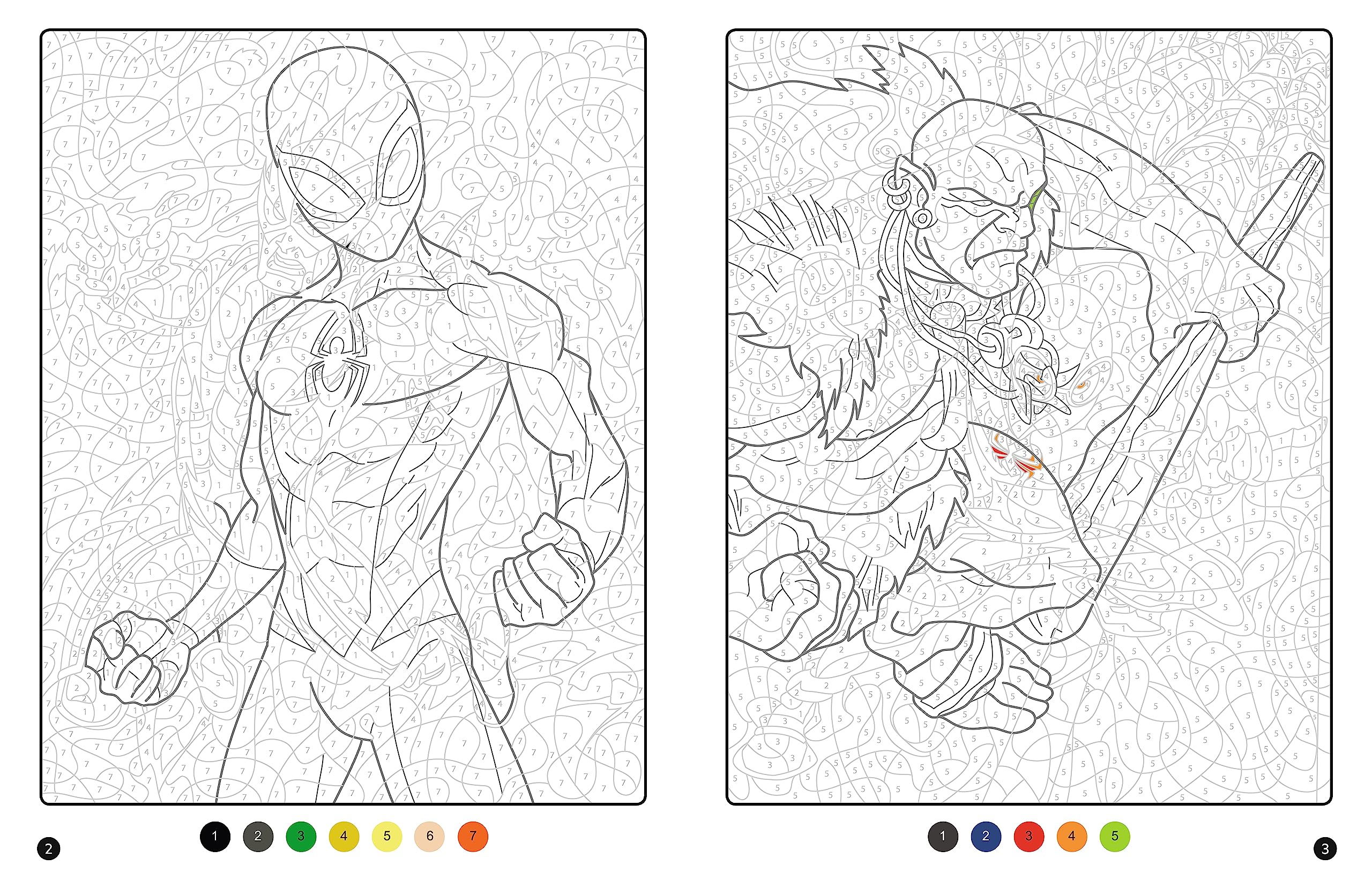 marvel-spider-man-coloriages-magiques-h-ros-vilains-livre-7 image 3