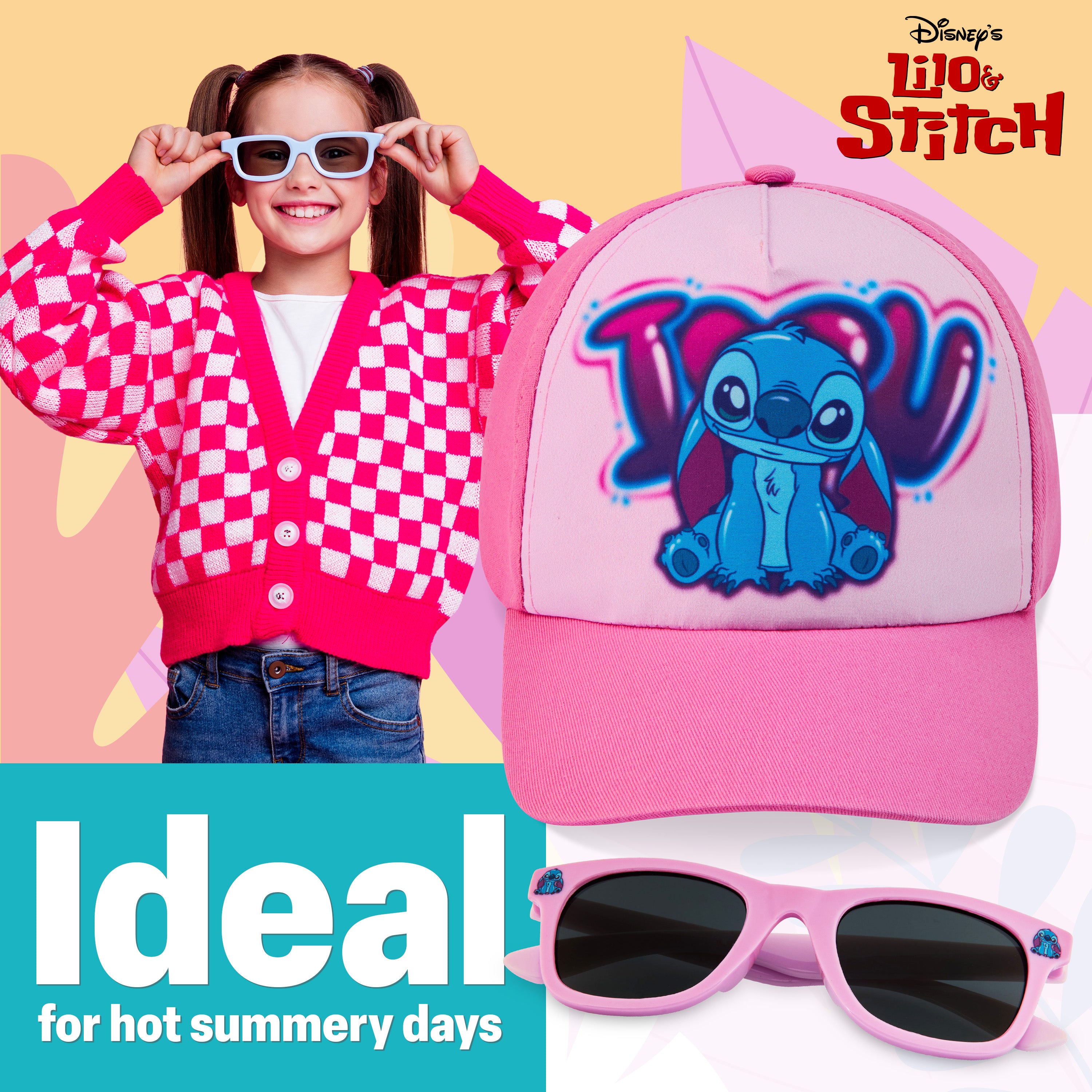 disney-stitch-casquette-et-lunettes-de-soleil-fille image 3