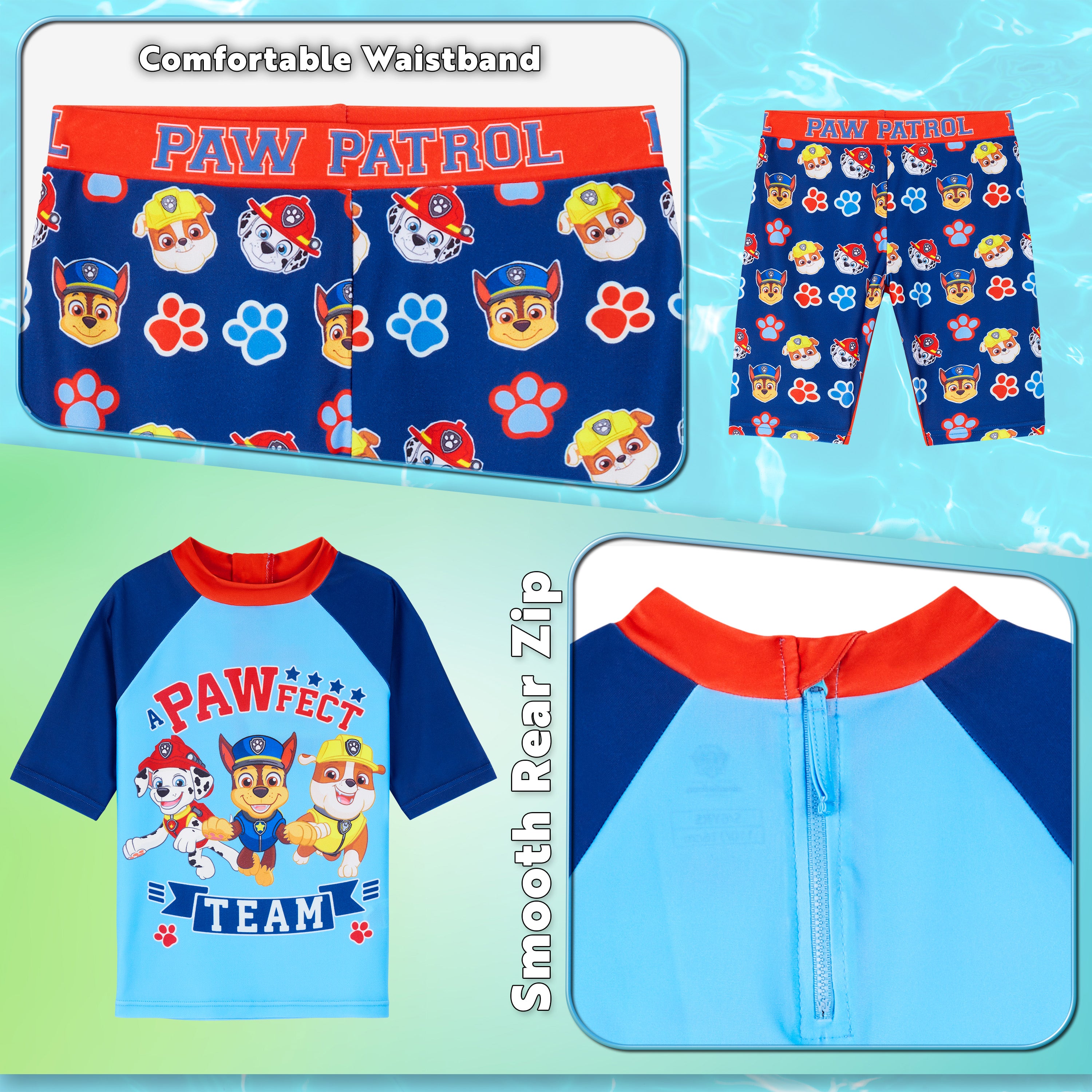 paw-patrol-maillot-bain-gar-on-2-pi-ces-manches-mi-longues image 5
