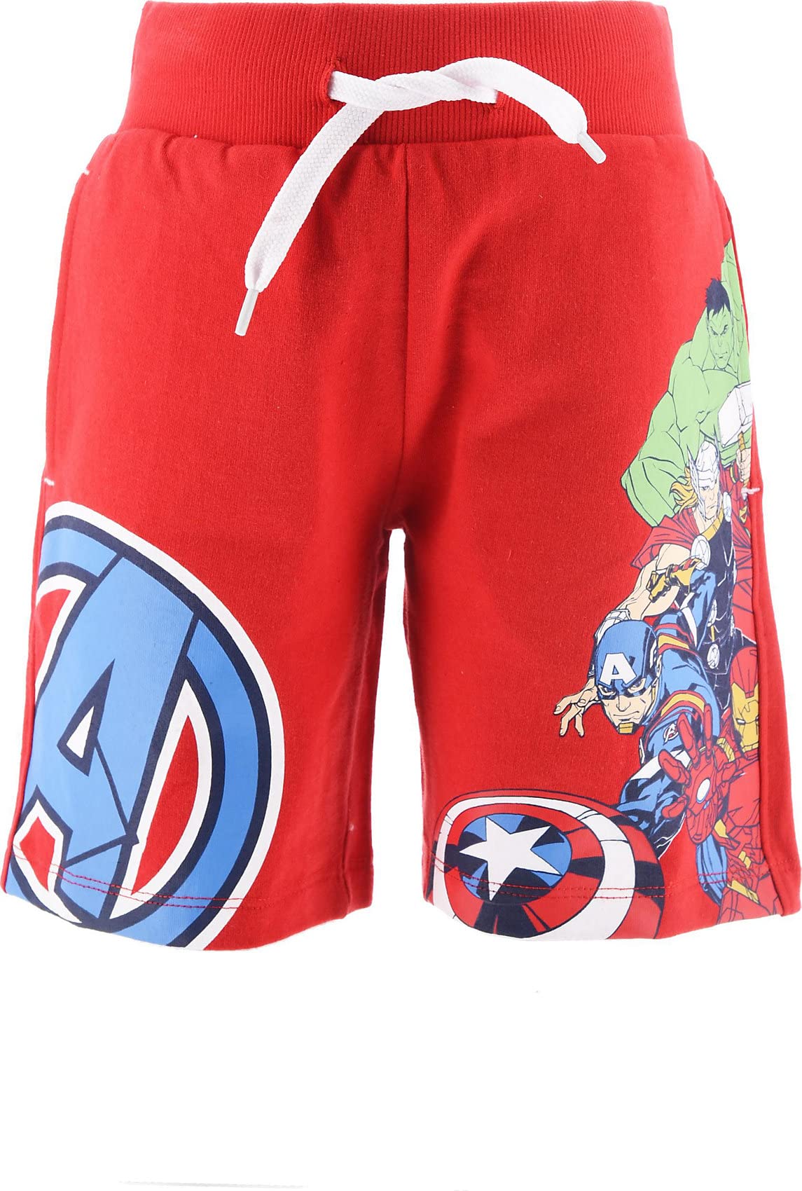 marvel-bermuda-gar-on-8-ans-short-coton-imprim-bleu-rouge image 1