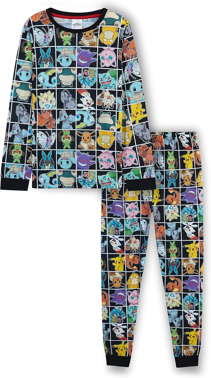 get-trend-boys-pyjama-pok-mon-gar-on-long-11-12-ans-pikachu image 1