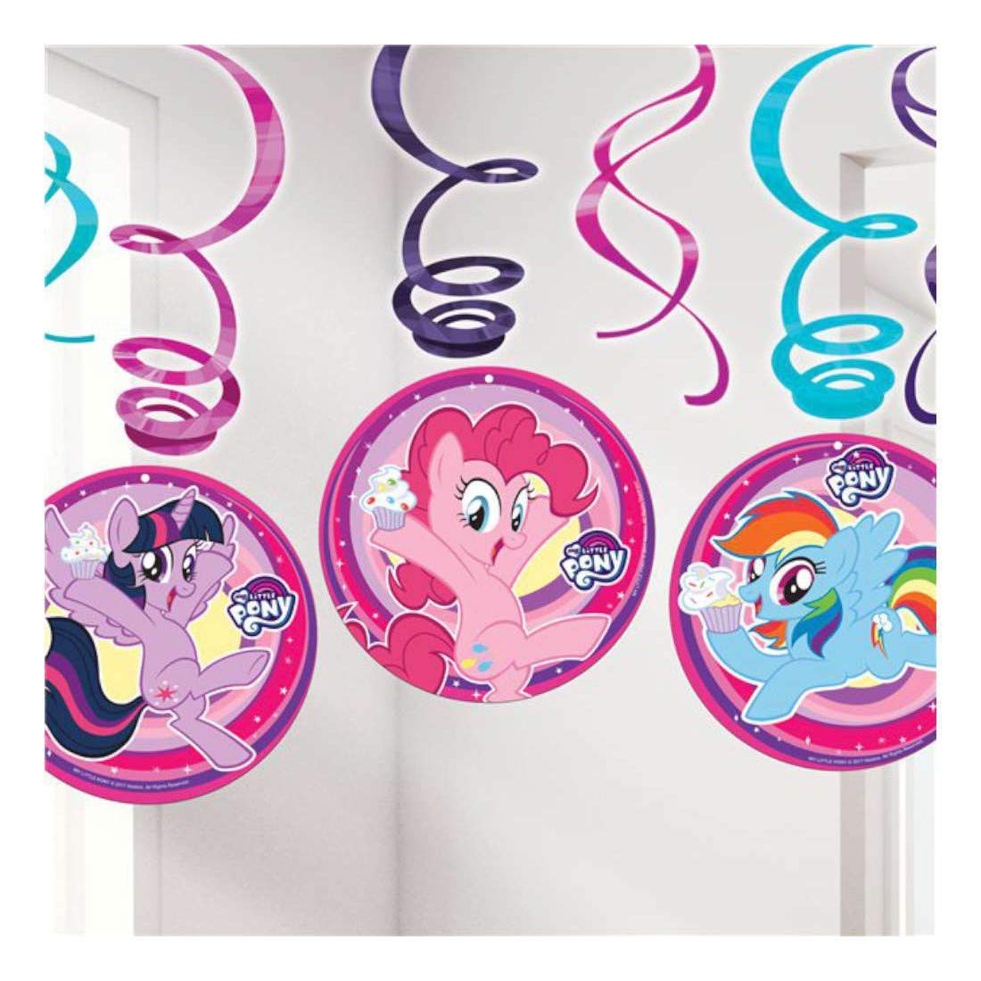 my-little-pony-d-coration-suspendue-lot-6-tourbillons-rose image 2