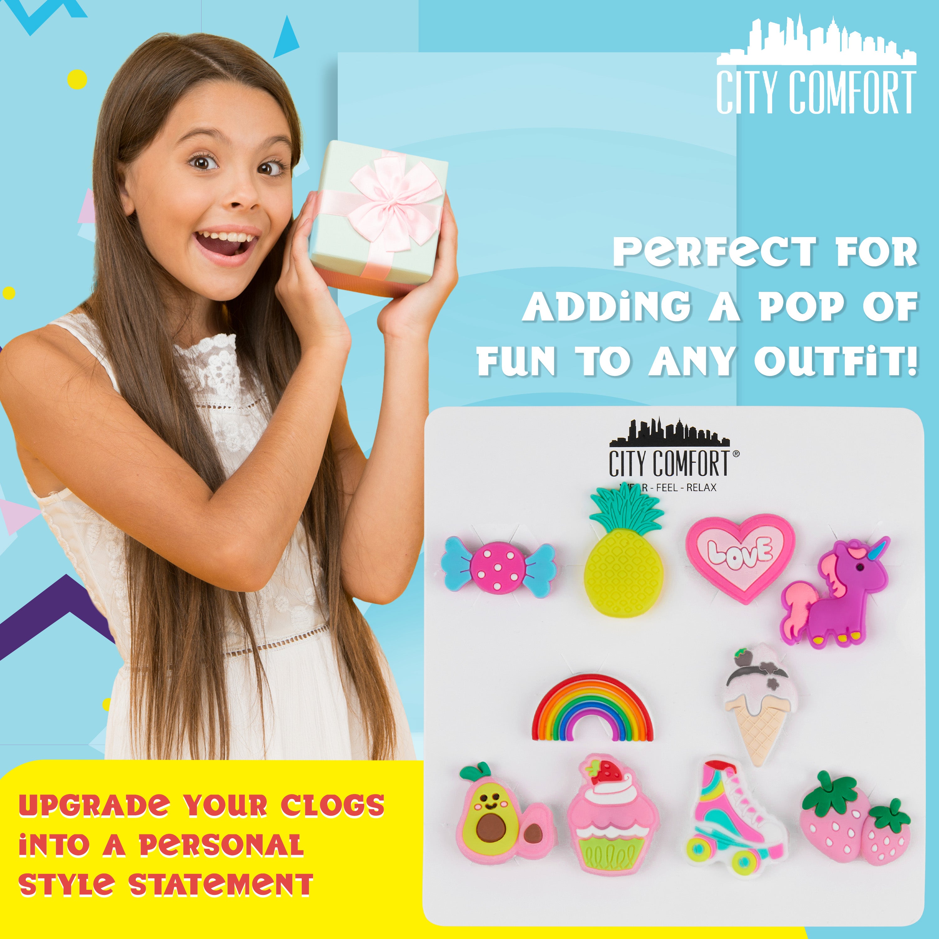 citycomfort-charms-sabots-fille-breloques-lot-10 image 3