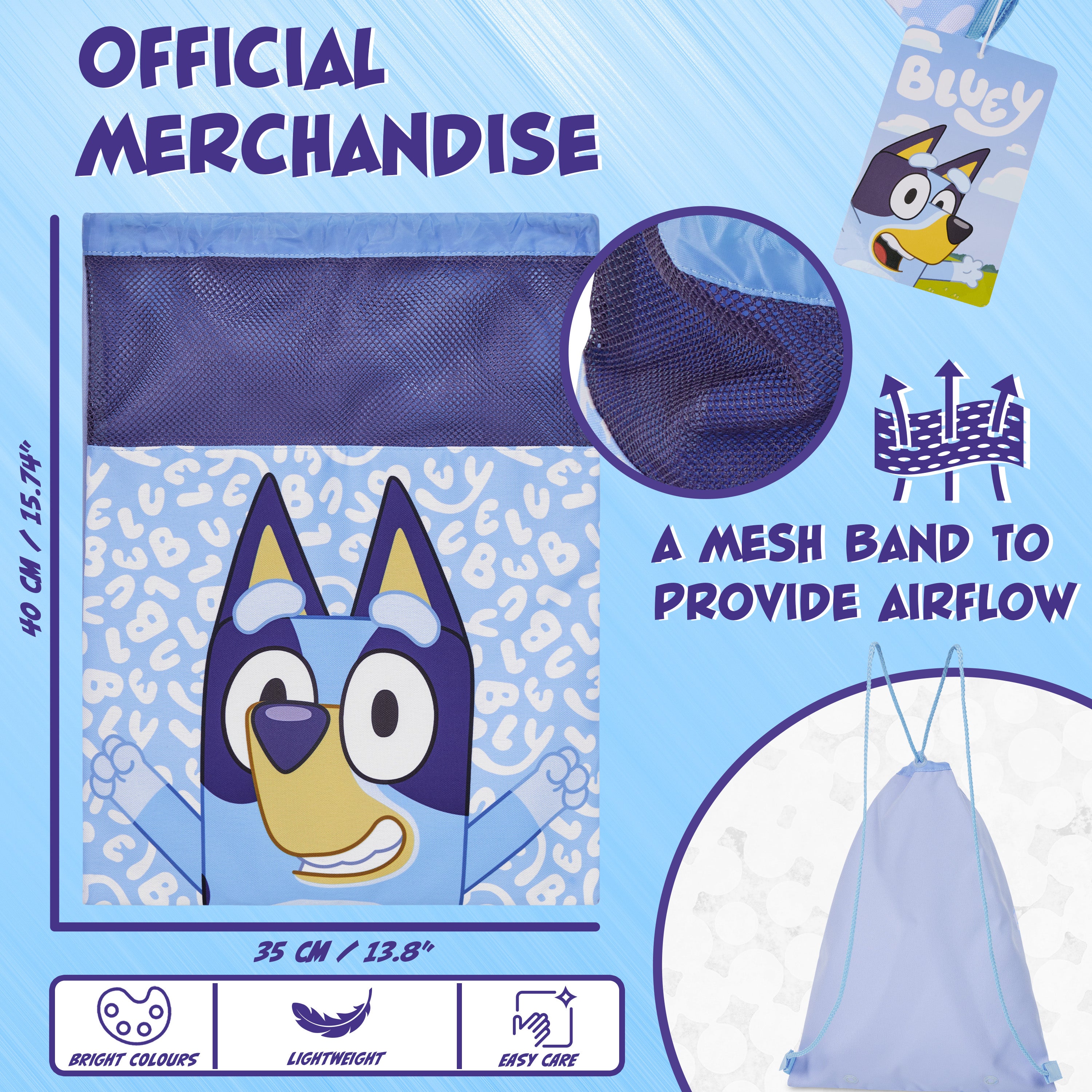 bluey-boys-sac-piscine-enfant-ficelle-bleu image 6