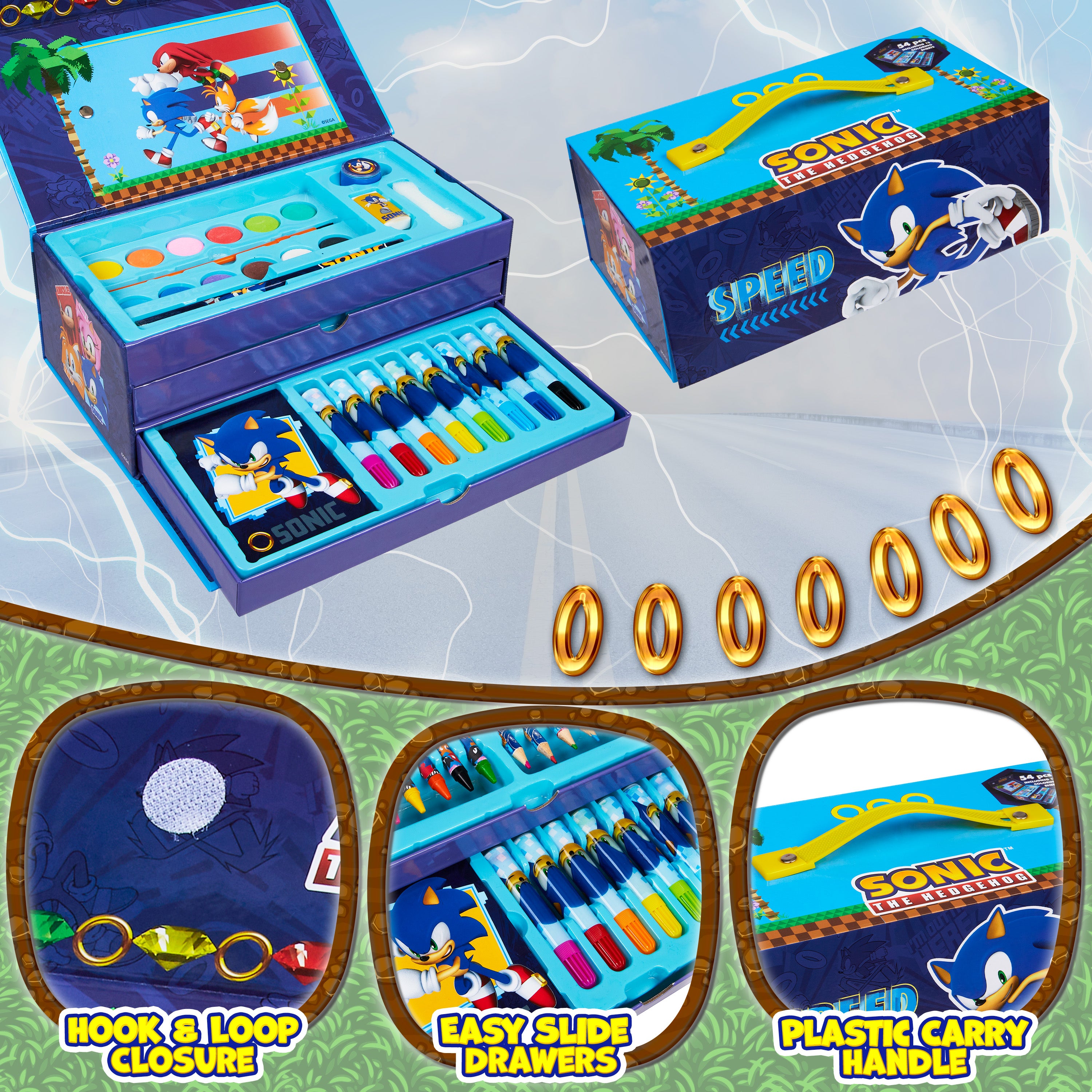 sonic-coffret-dessin-enfant-40-pi-ces-valisette-art image 4