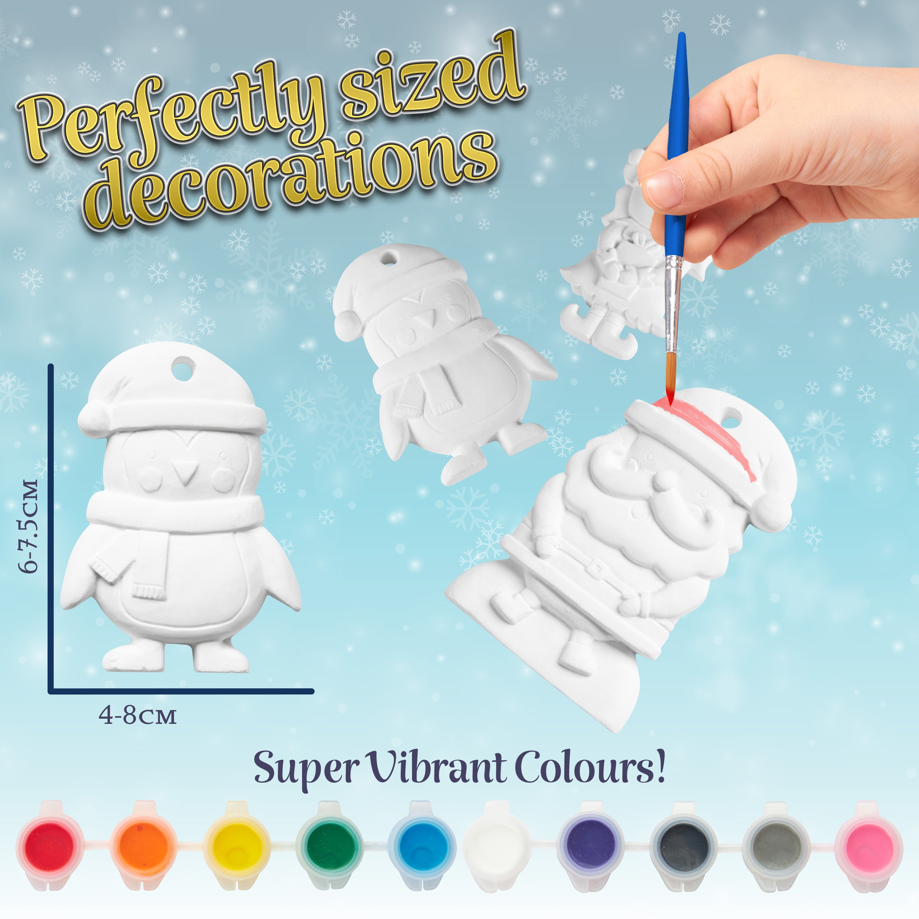get-trend-arts-crafts-kit-peinture-no-l-enfant-8-pi-ces image 5