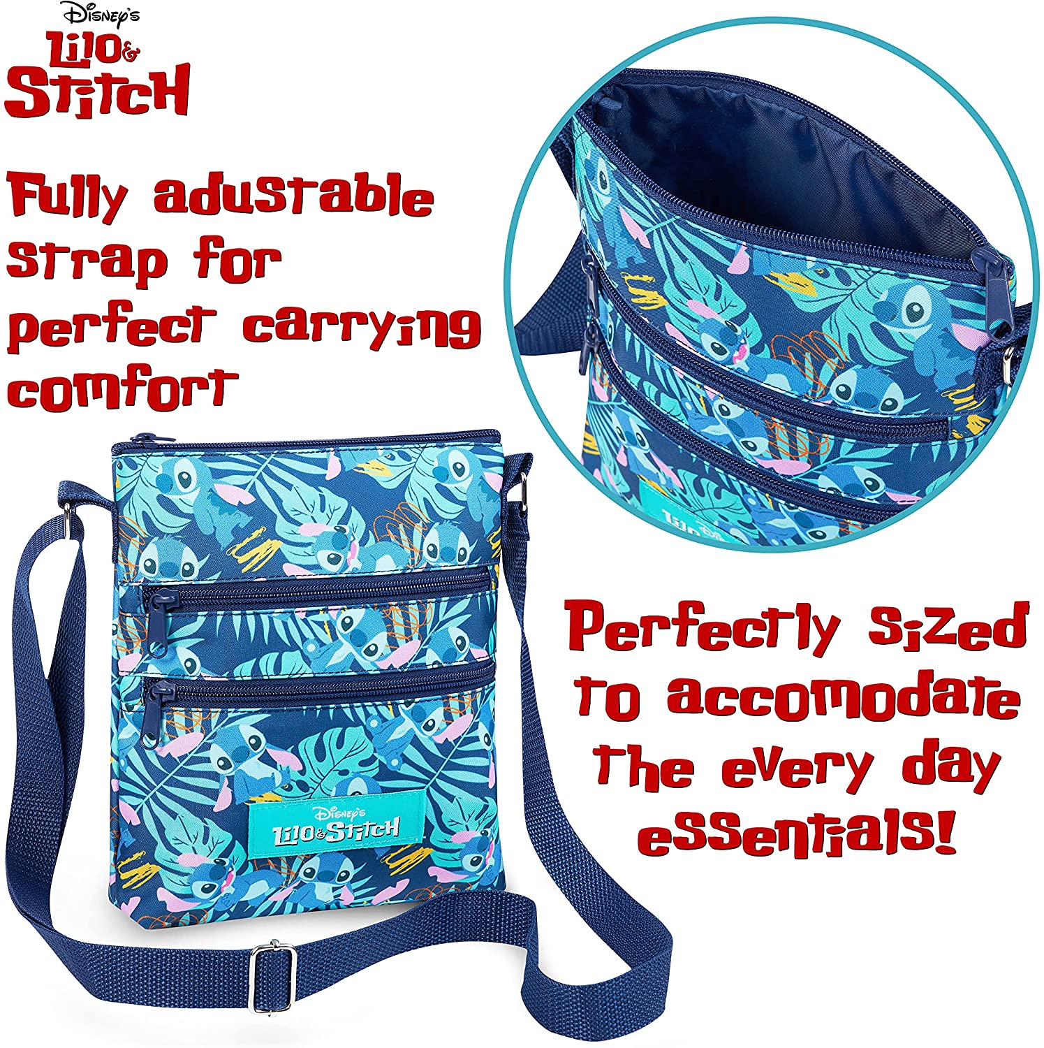 get-trend-disney-stitch-sac-bandouli-re-fille-sangle-r-glable-2 image 5