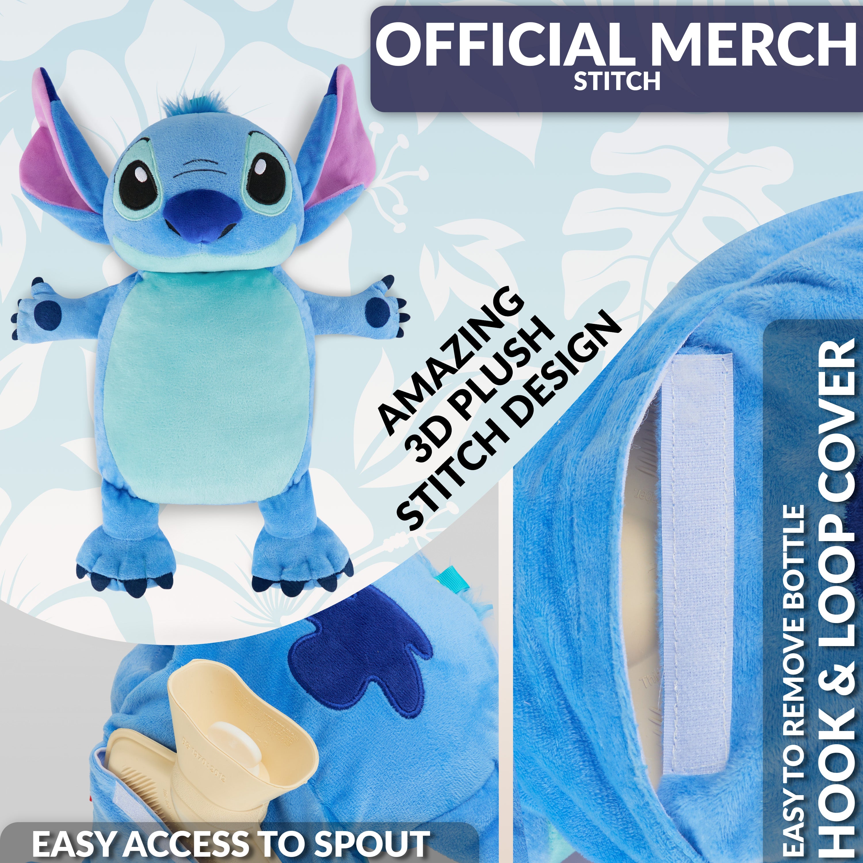 disney-stitch-bouillotte-750-ml-housse-peluche-3d-bleue image 4