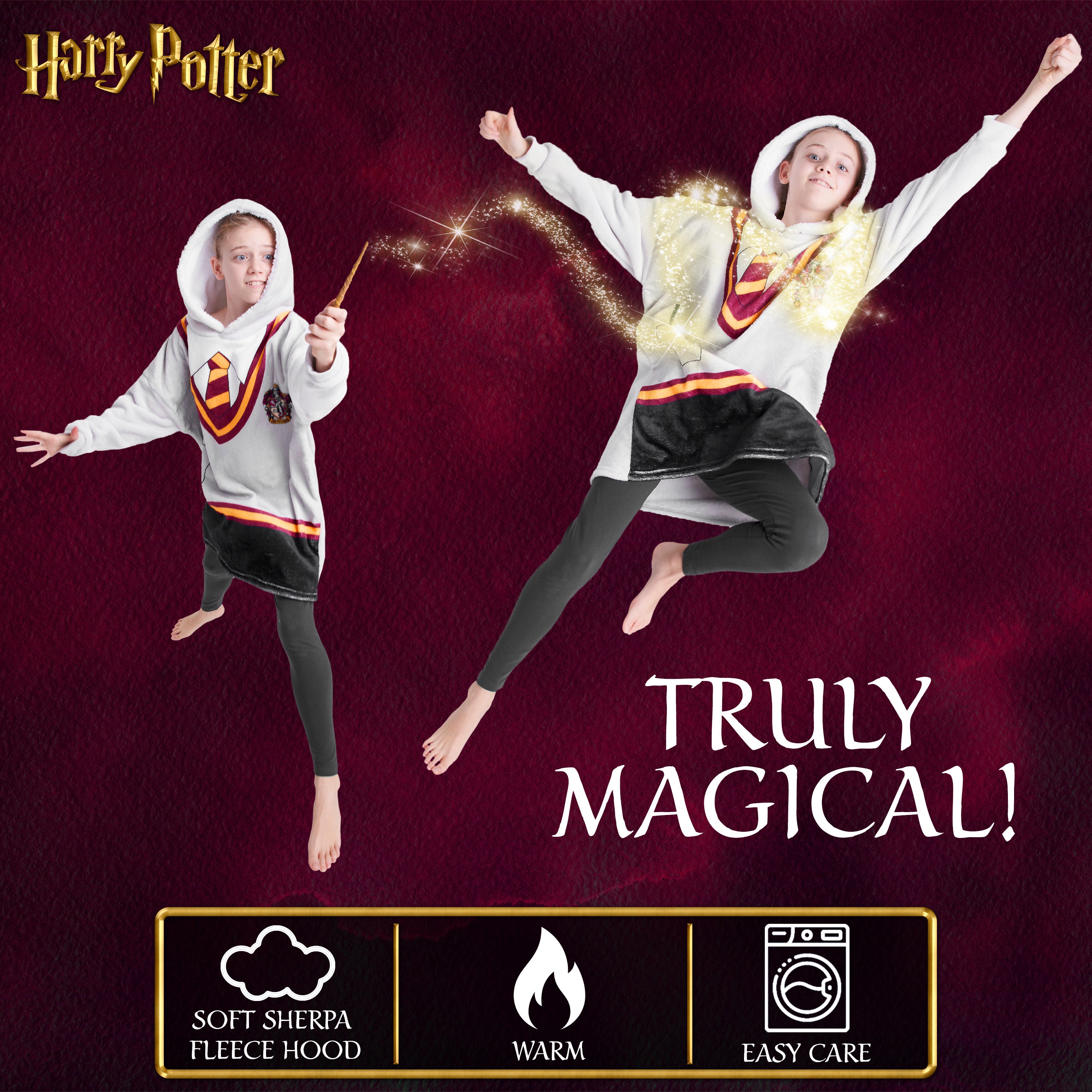 harry-potter-plaid-capuche-enfant-gryffondor-taille-unique image 6