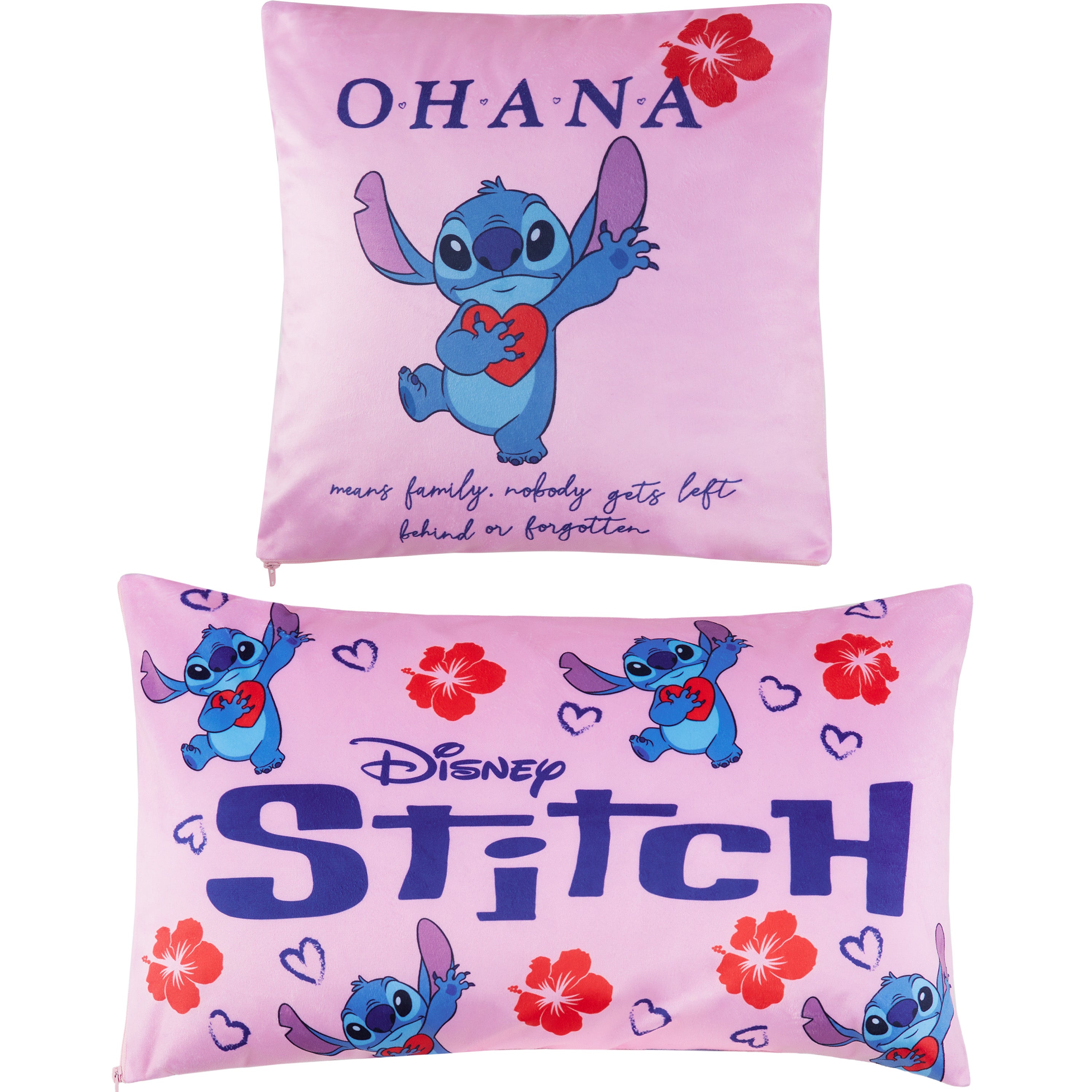 disney-stitch-housses-coussin-rose-lot-de-2 image 1