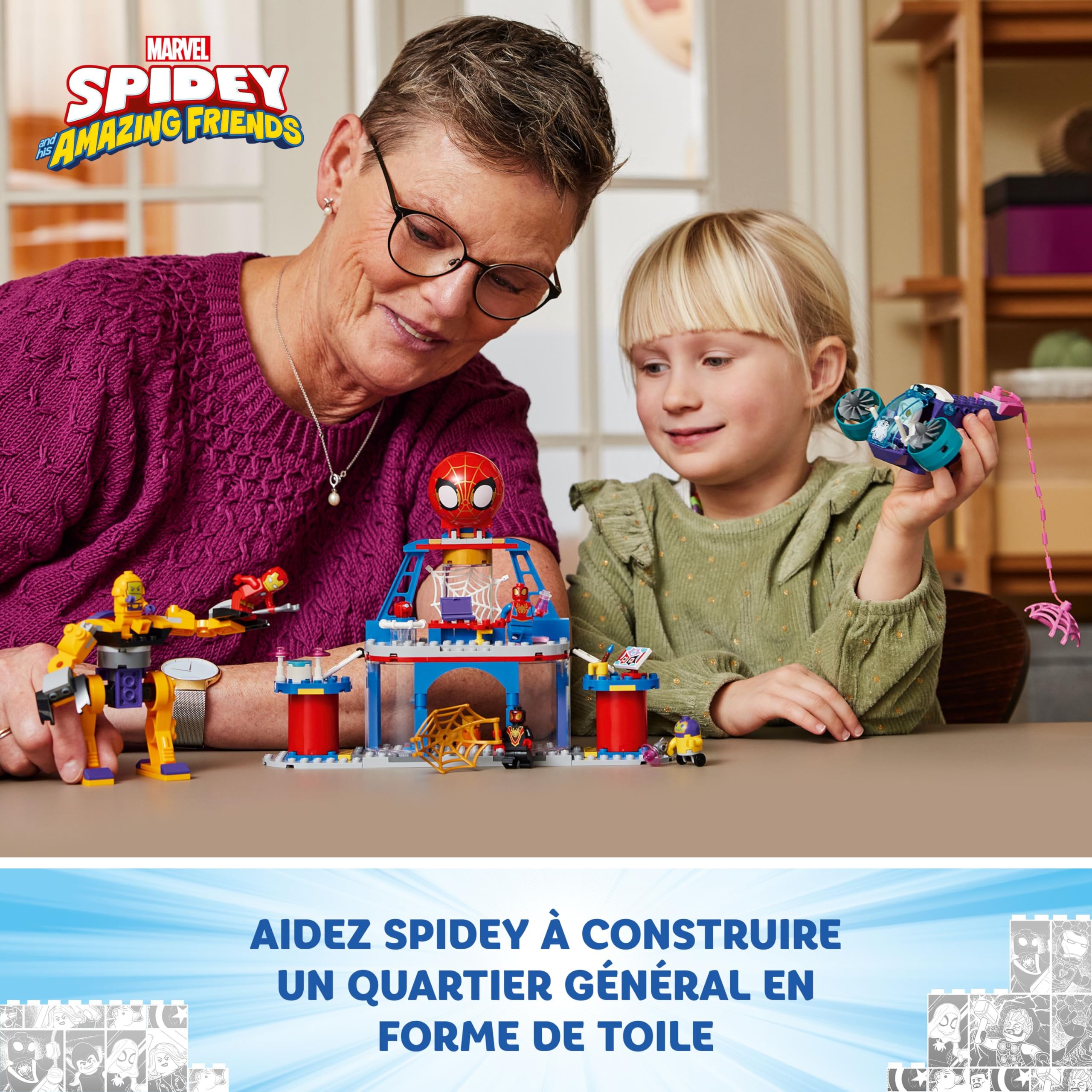 lego-marvel-10794-qg-spidey-jeu-de-construction-4-ans image 2