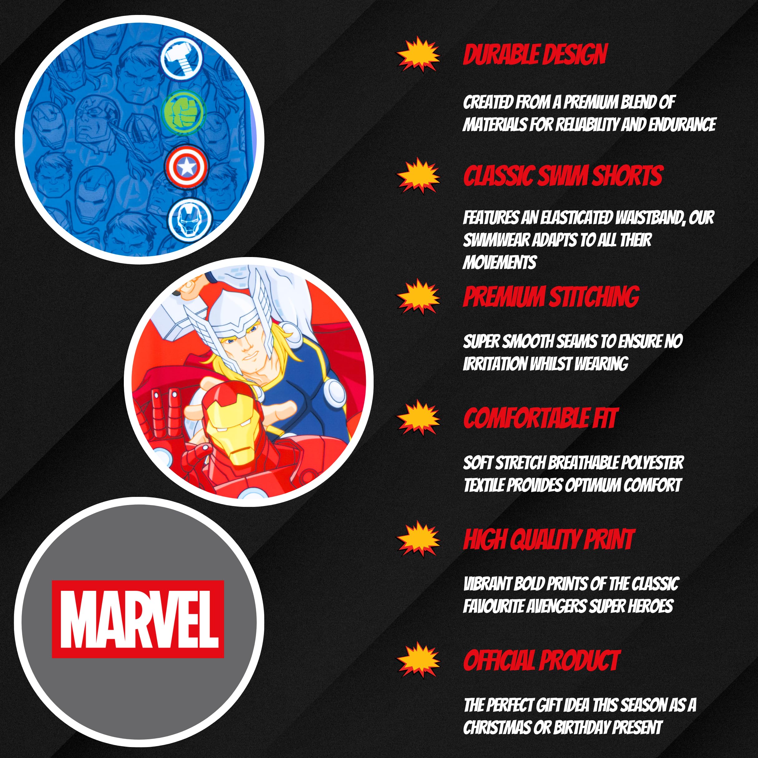 marvel-avengers-short-de-bain-bleu-gar-on-8-ans-s-chage-rapide image 5