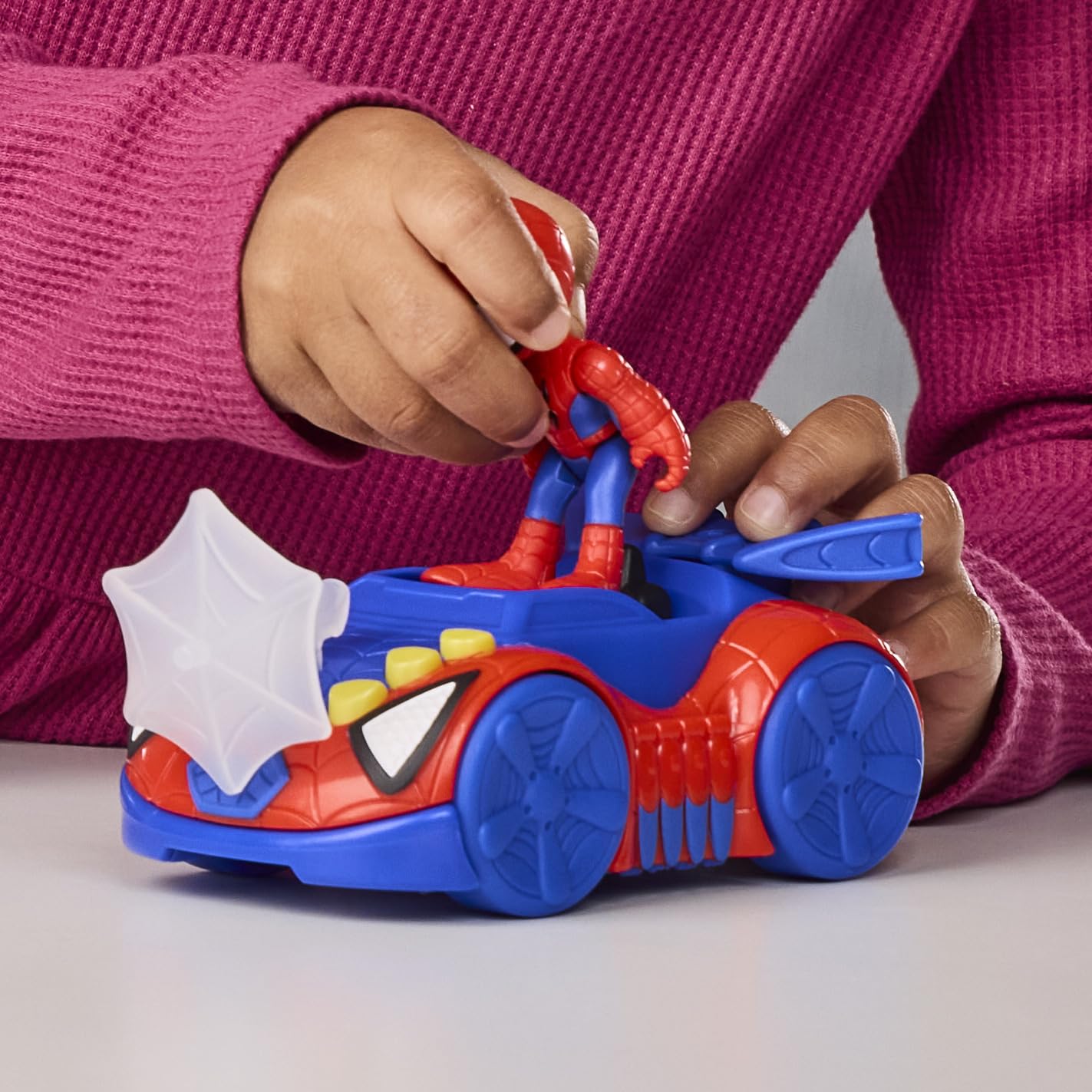 spidey-et-ses-amis-arachno-bolide-voiture-figurine-7-5-cm image 7
