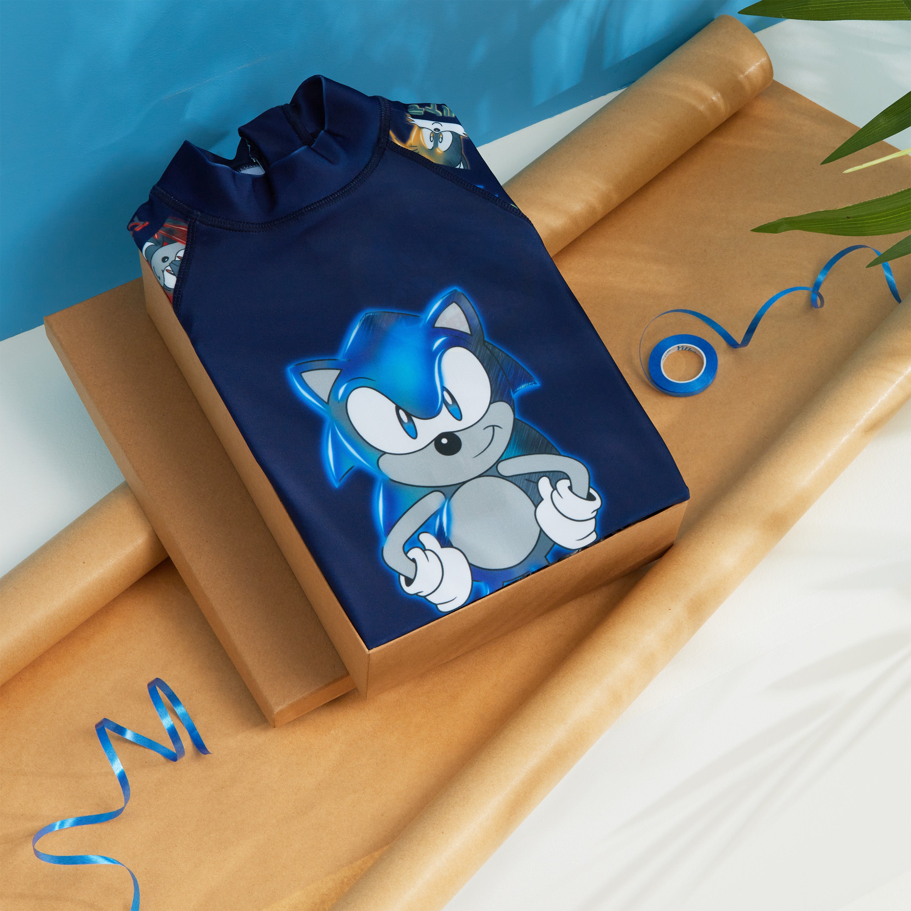 sonic-maillot-gar-on-une-pi-ce-zip-5-6-ans-piscine image 2
