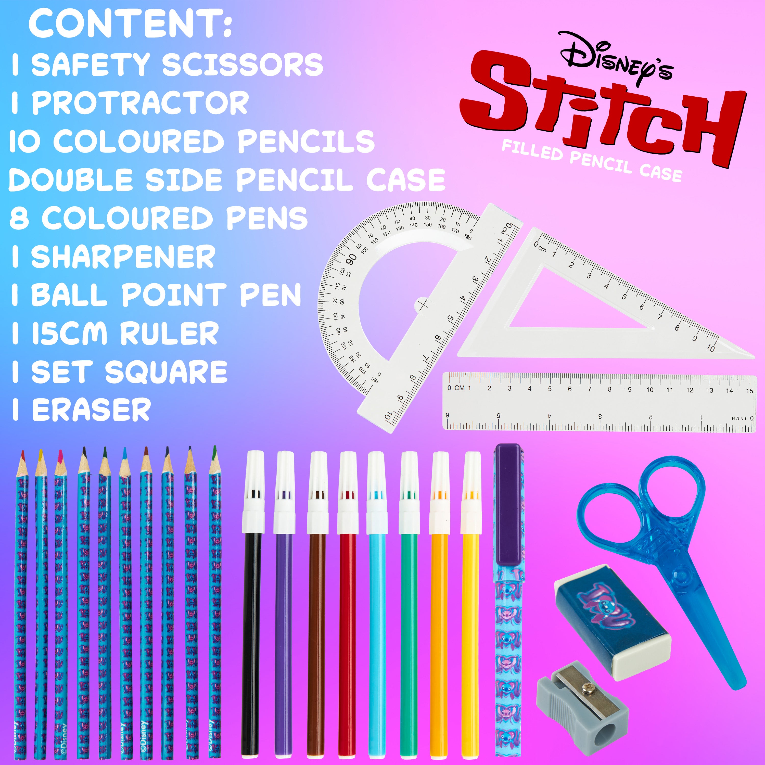 disney-trousse-garnie-stitch-bleu-rose-double-zip-enfant image 6