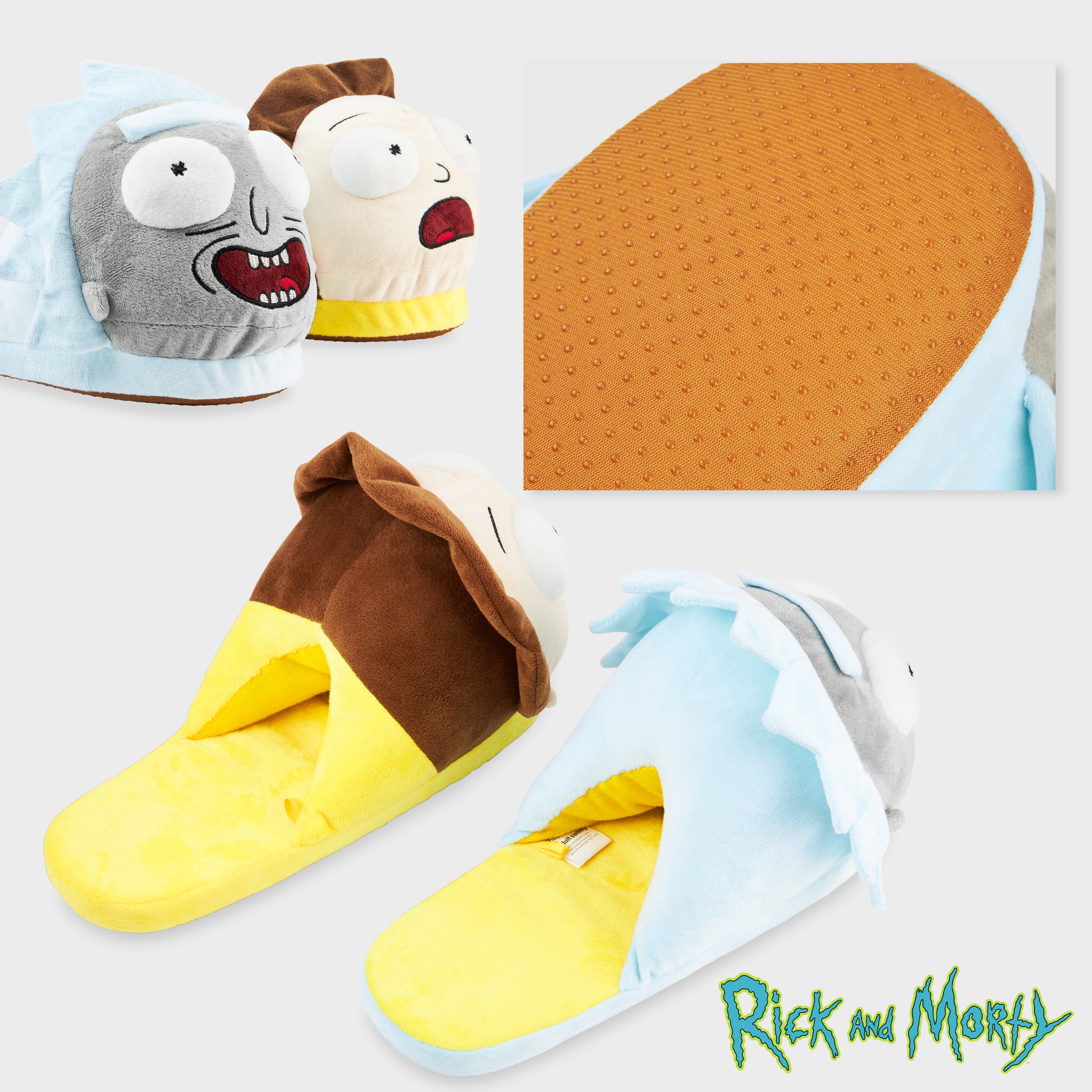 get-trend-rick-and-morty-chaussons-peluche-homme-3d-antid-rapants image 4
