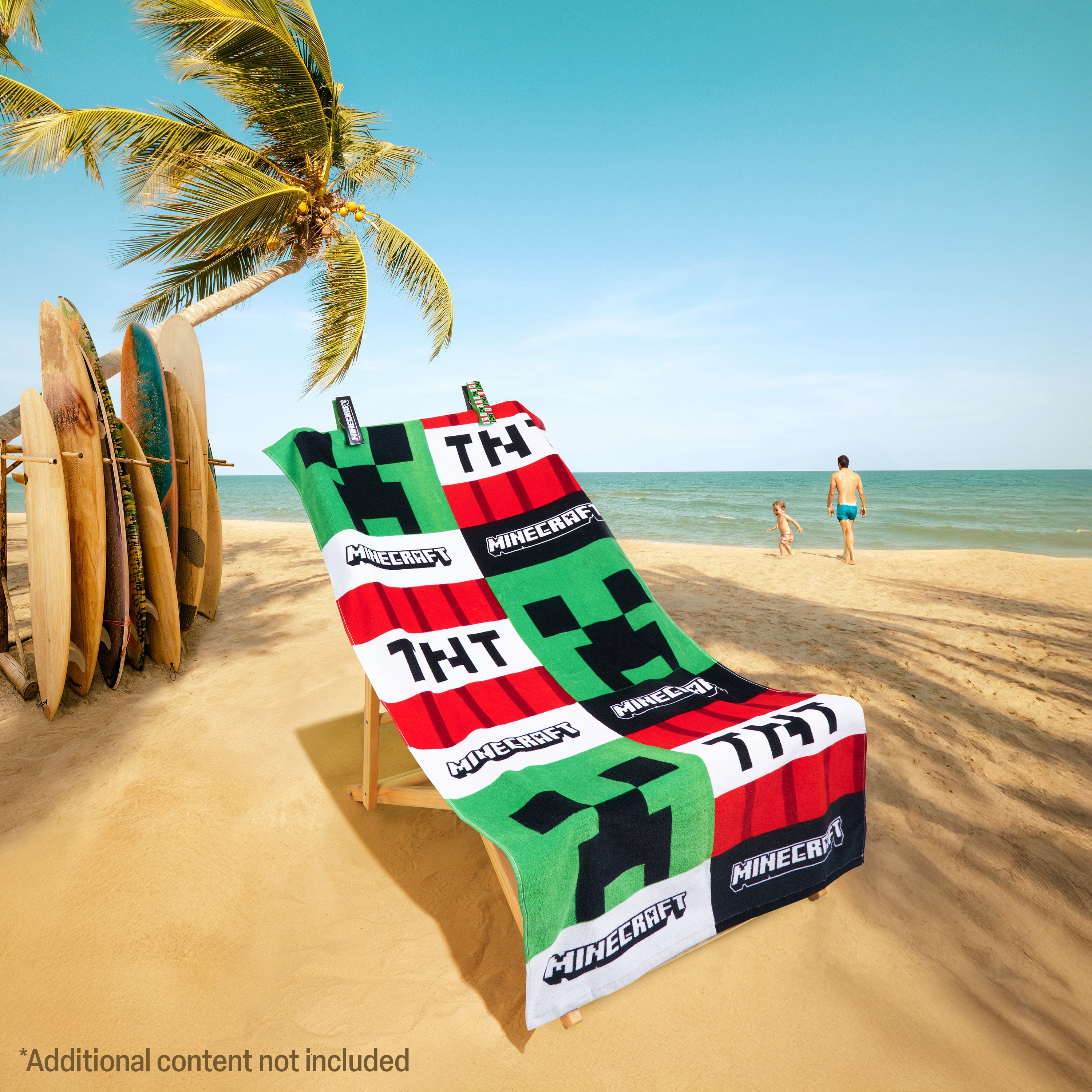 minecraft-creeper-serviette-de-plage-140x70cm-coton image 5