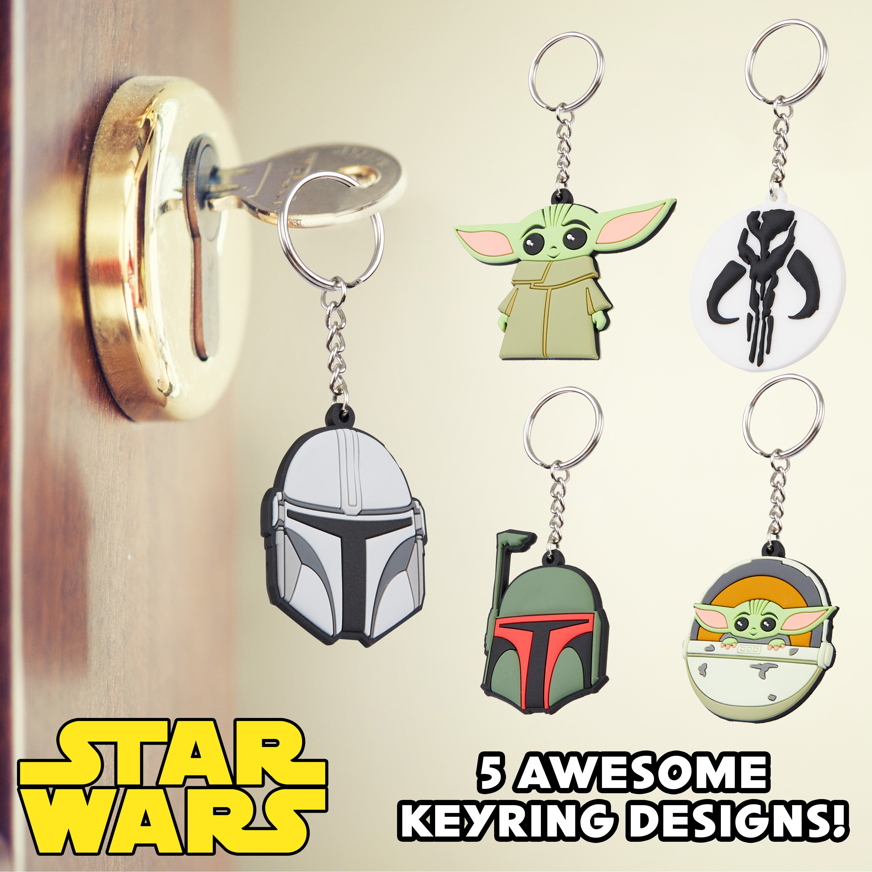 disney-mandalorian-porte-cles-enfant-set-caoutchouc-baby-yoda image 3