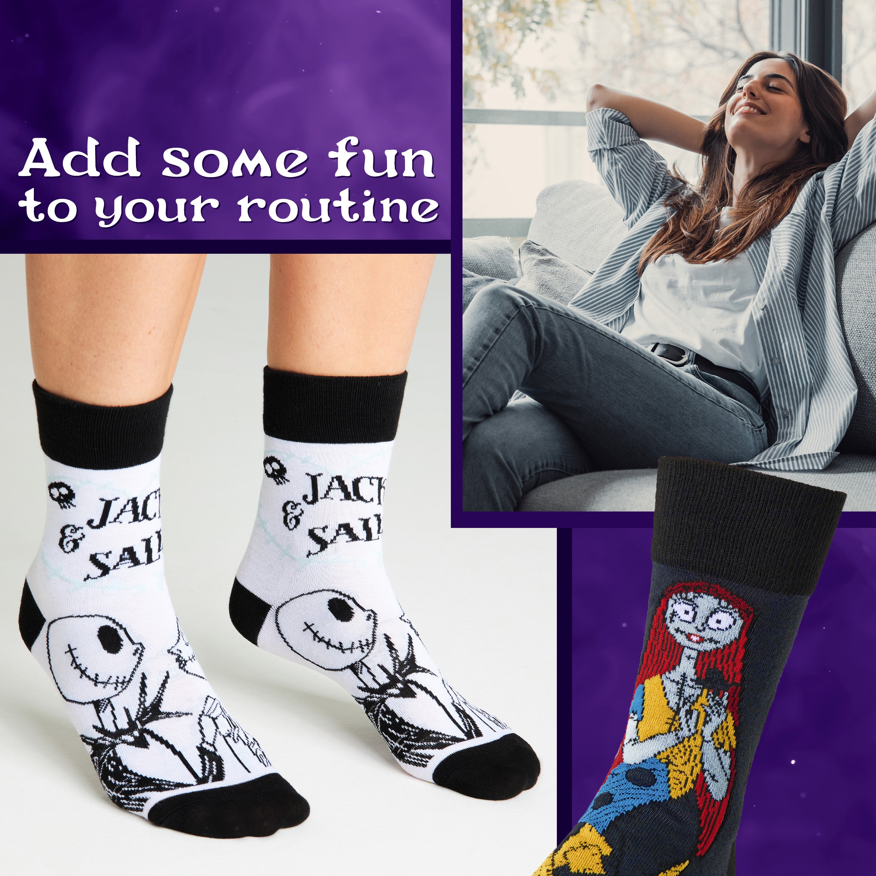 disney-nightmare-before-christmas-chaussettes-femme-lot-6-jack image 3