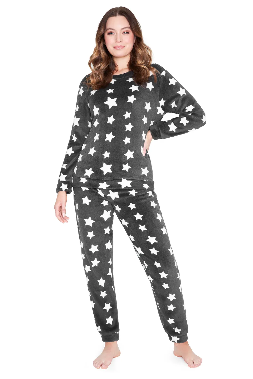 get-trend-citycomfort-pyjama-polaire-femme-manches-longues-chaud image 1