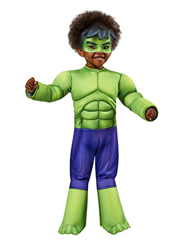 marvel-spidey-costume-hulk-enfant-3-4-ans-combinaison-masque image 4