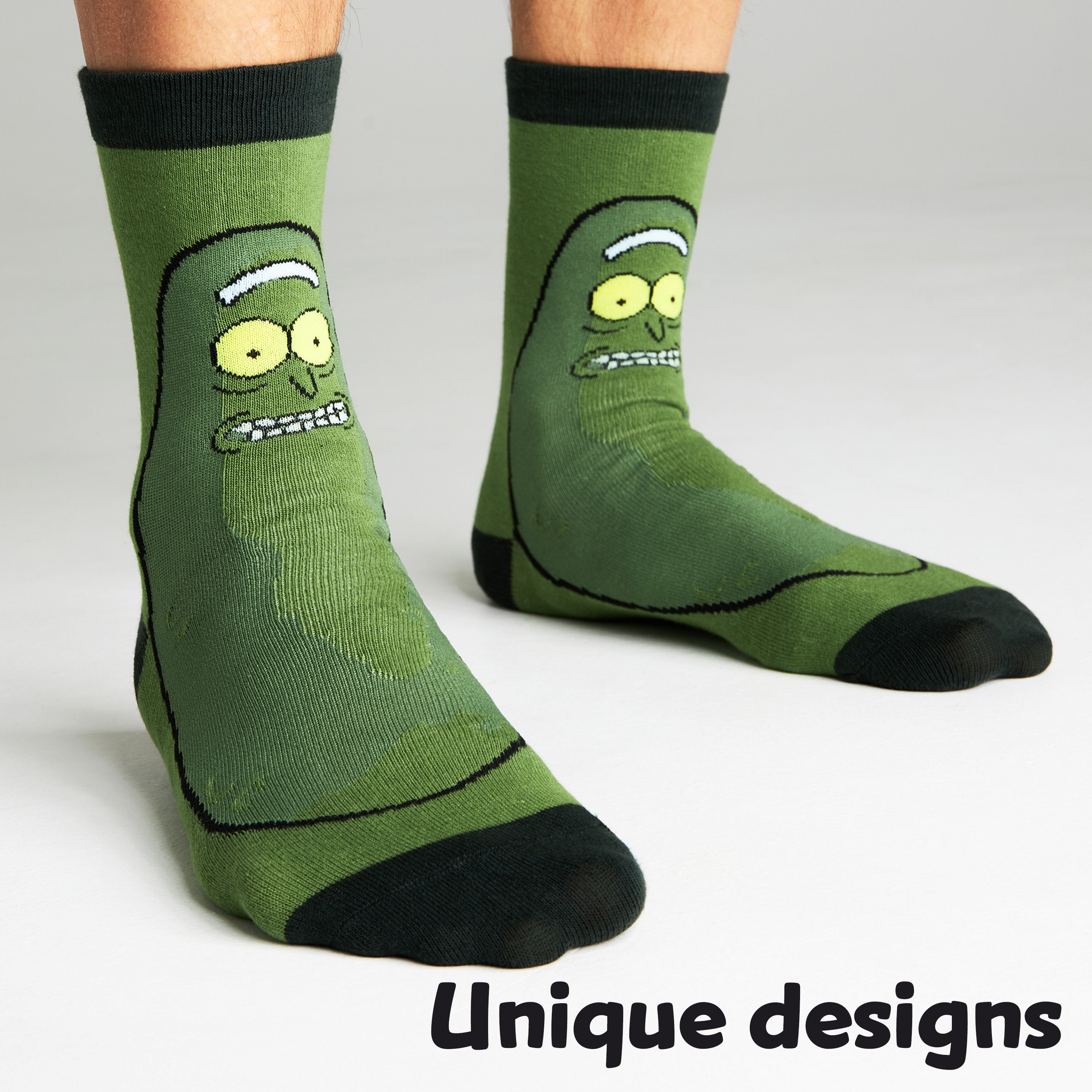 rick-et-morty-chaussettes-homme-lot-de-5-mi-mollet-coton image 2