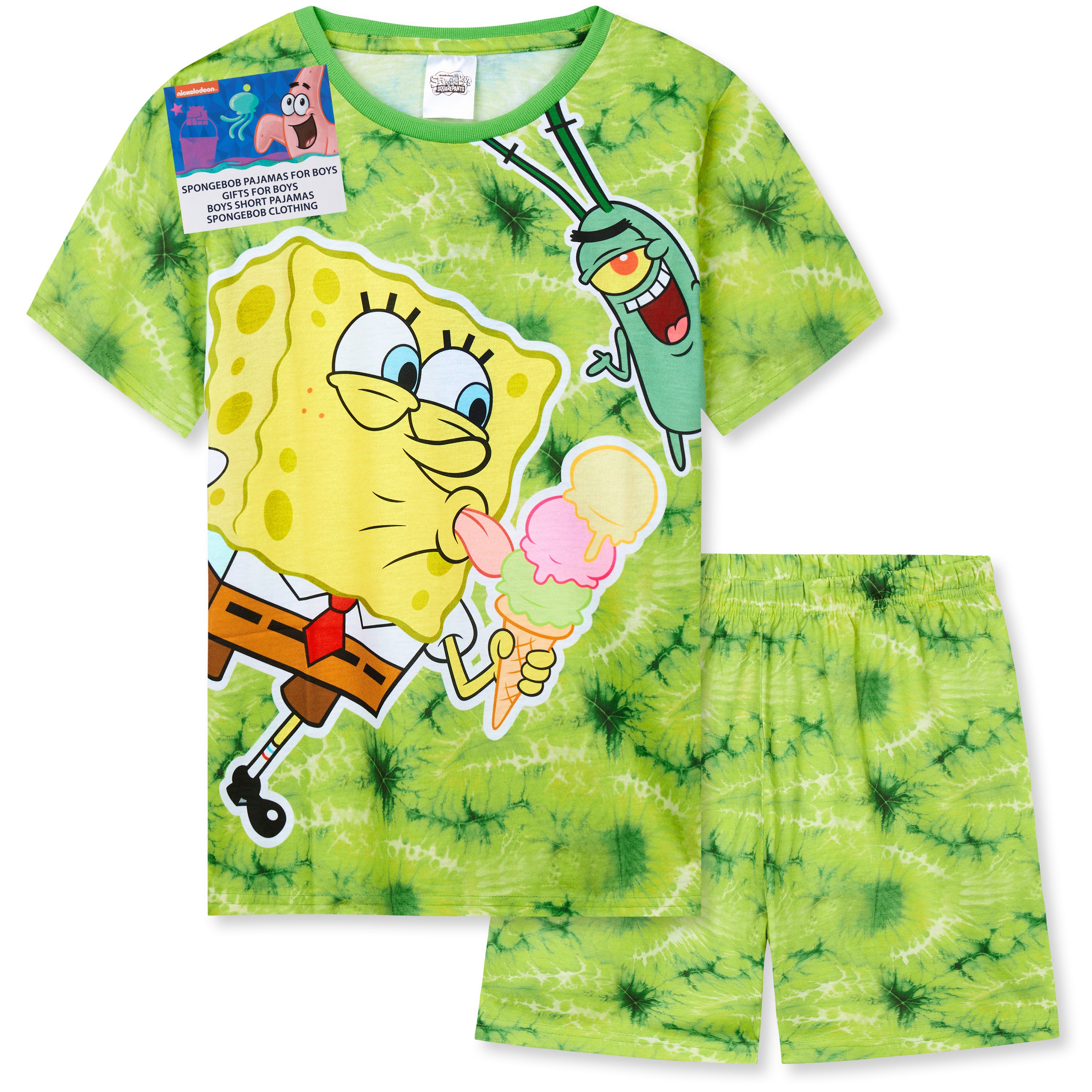 bob-l-ponge-pyjama-gar-on-short-t-7-8-ans image 1
