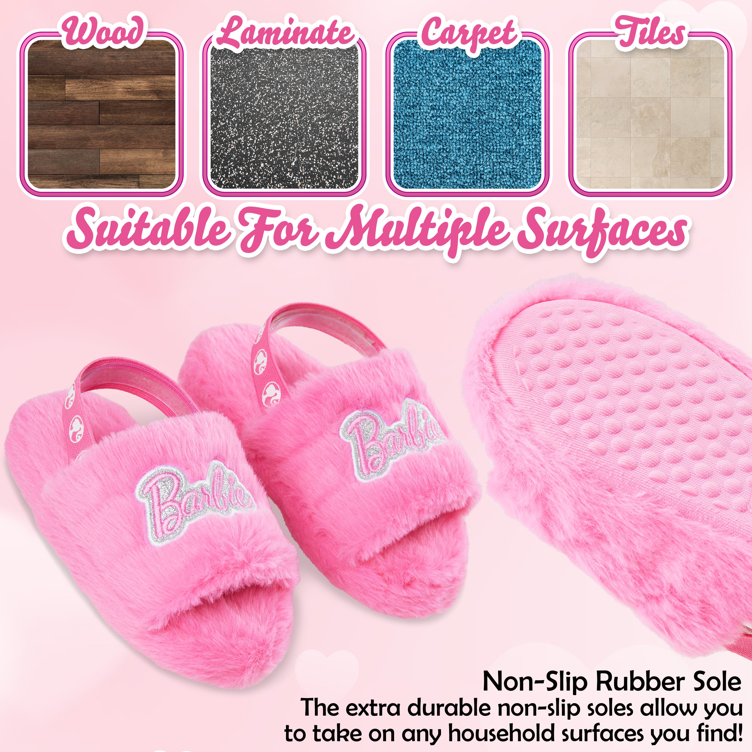 barbie-mules-pantoufles-pilou-pilou-roses-femme image 4
