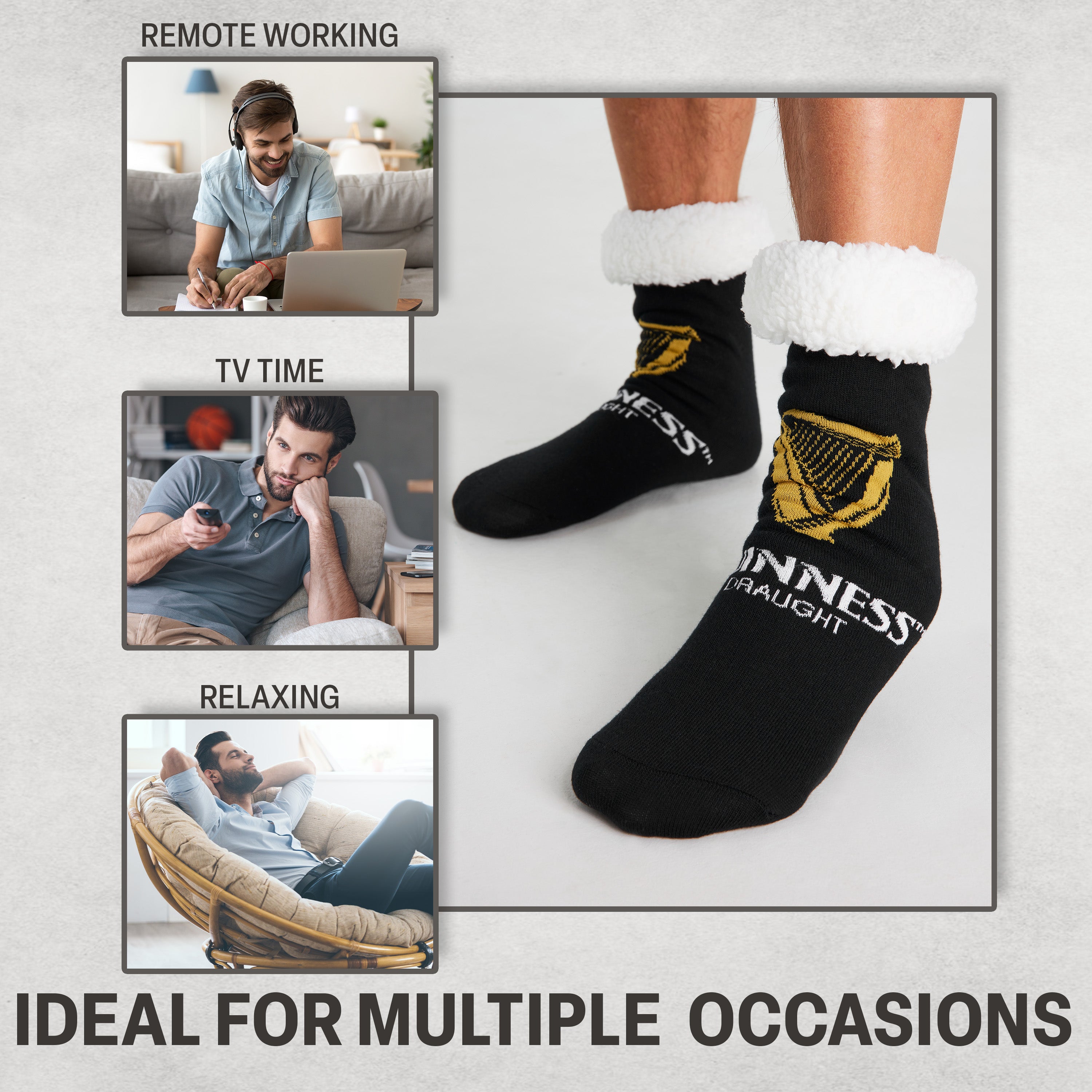 guinness-chaussons-chaussettes-homme-pilou-antid-rapant image 4