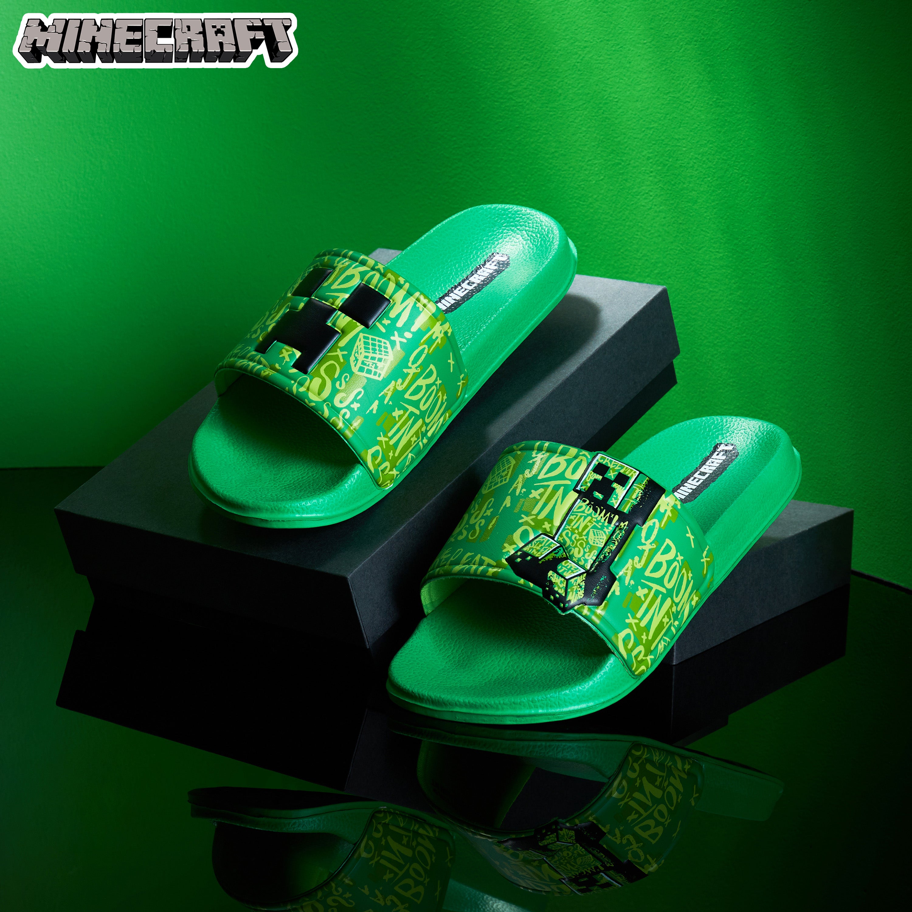 minecraft-claquettes-gar-on-creeper-vert-antid-rapant image 2