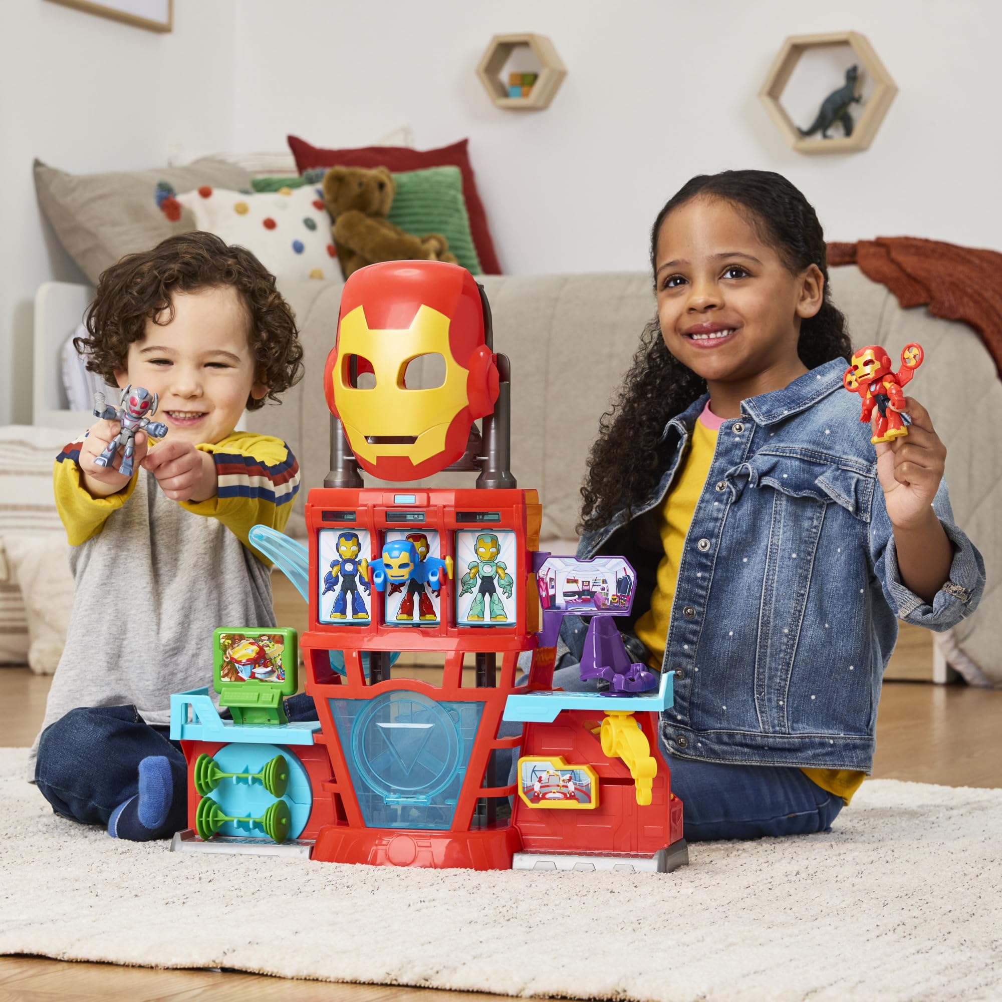 marvel-iron-man-awesome-friends-coffret-qg-iron-man-playset-1 image 4