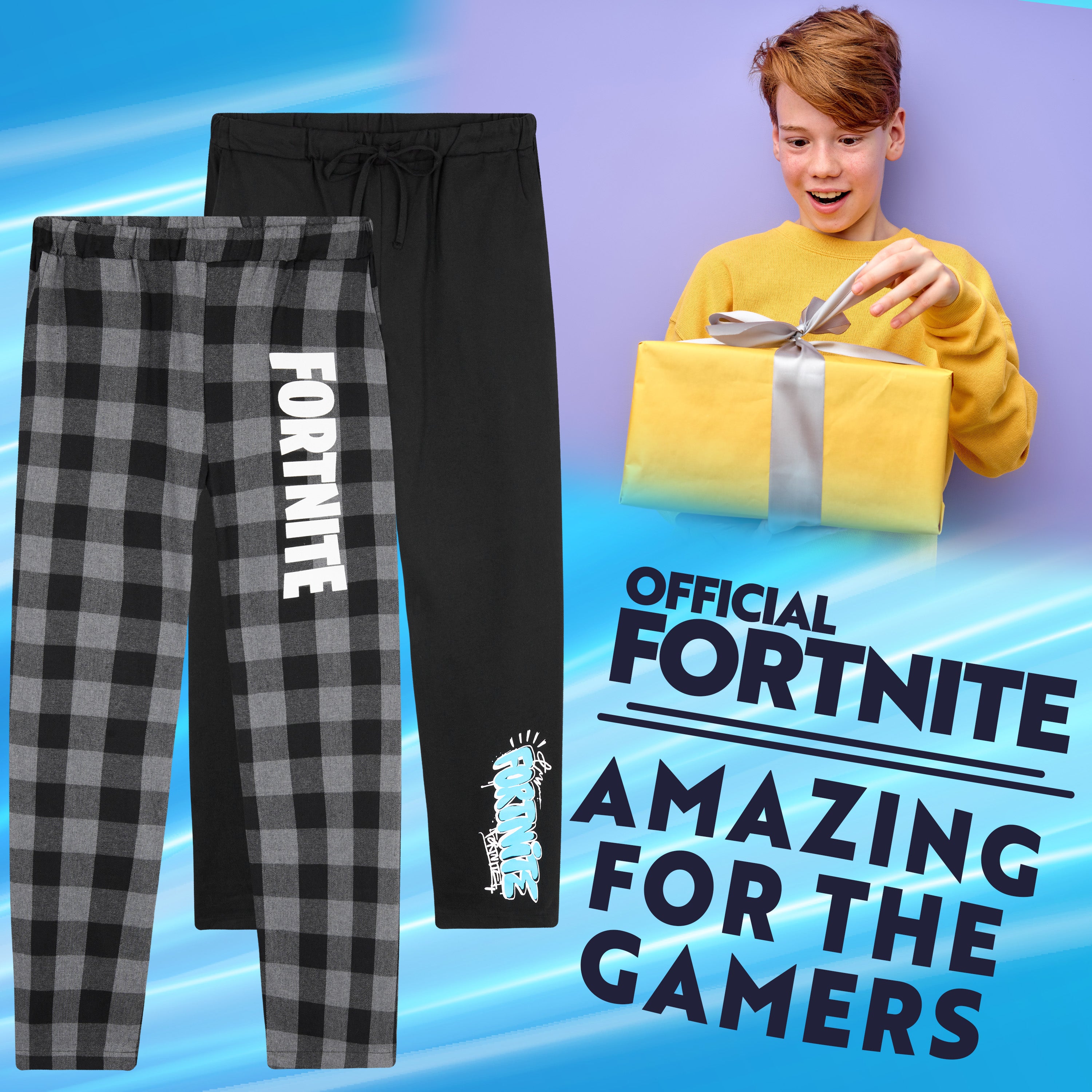 fortnite-bas-pyjama-gar-on-lot-de-2-poches-13-16-ans image 2
