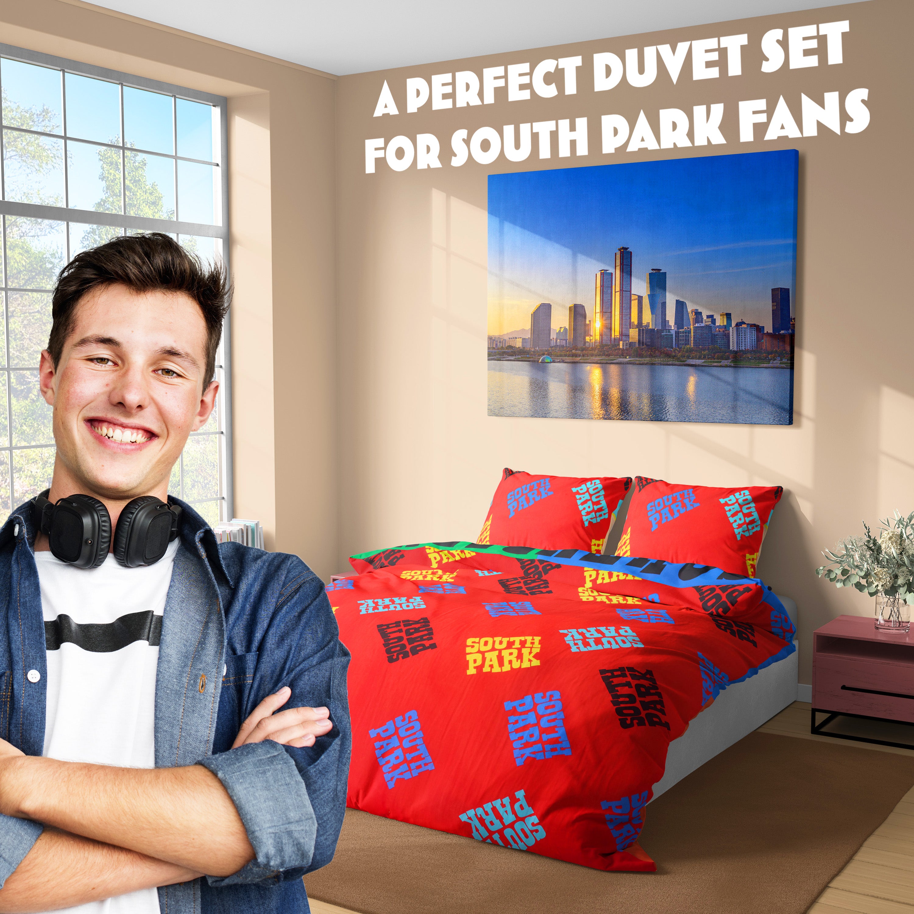 south-park-housse-couette-double-r-versible-multi image 5