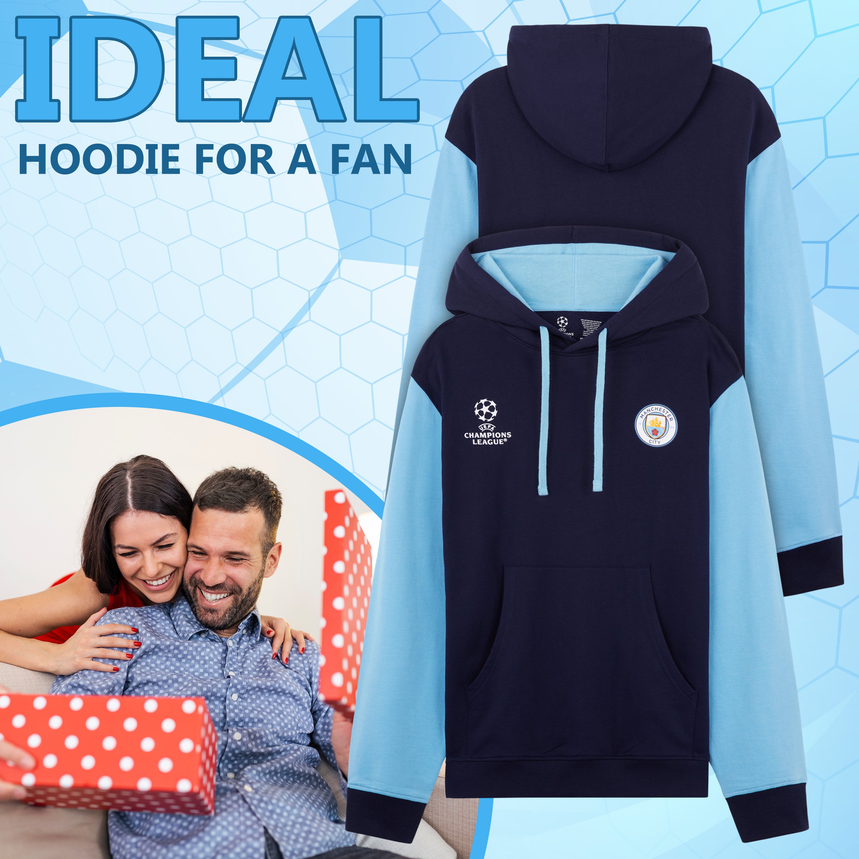 manchester-city-sweat-capuche-homme-taille-l-poche-kangourou image 2