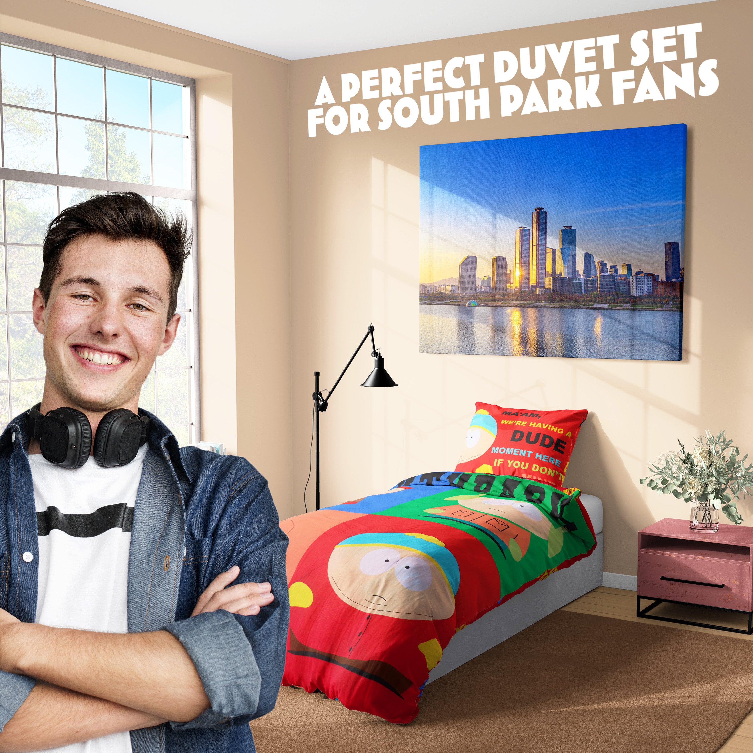 south-park-housse-de-couette-parure-lit-r-versible-single image 5