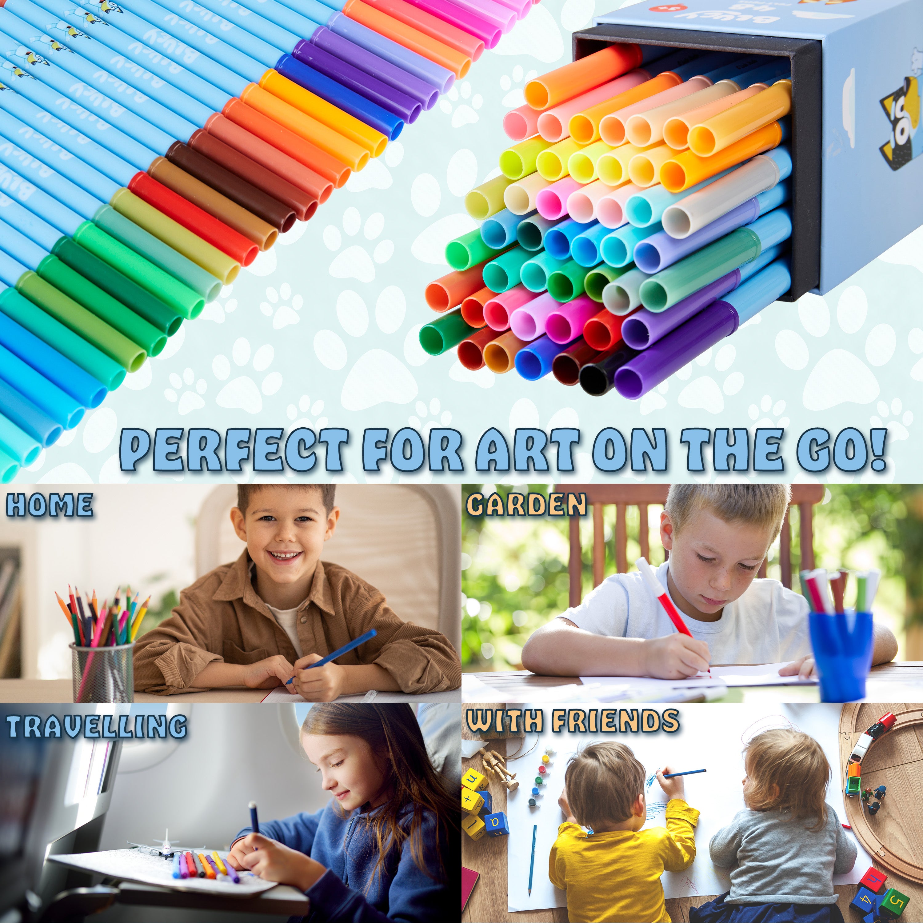 bluey-set-48-feutres-lavables-pointe-fine-enfant image 5