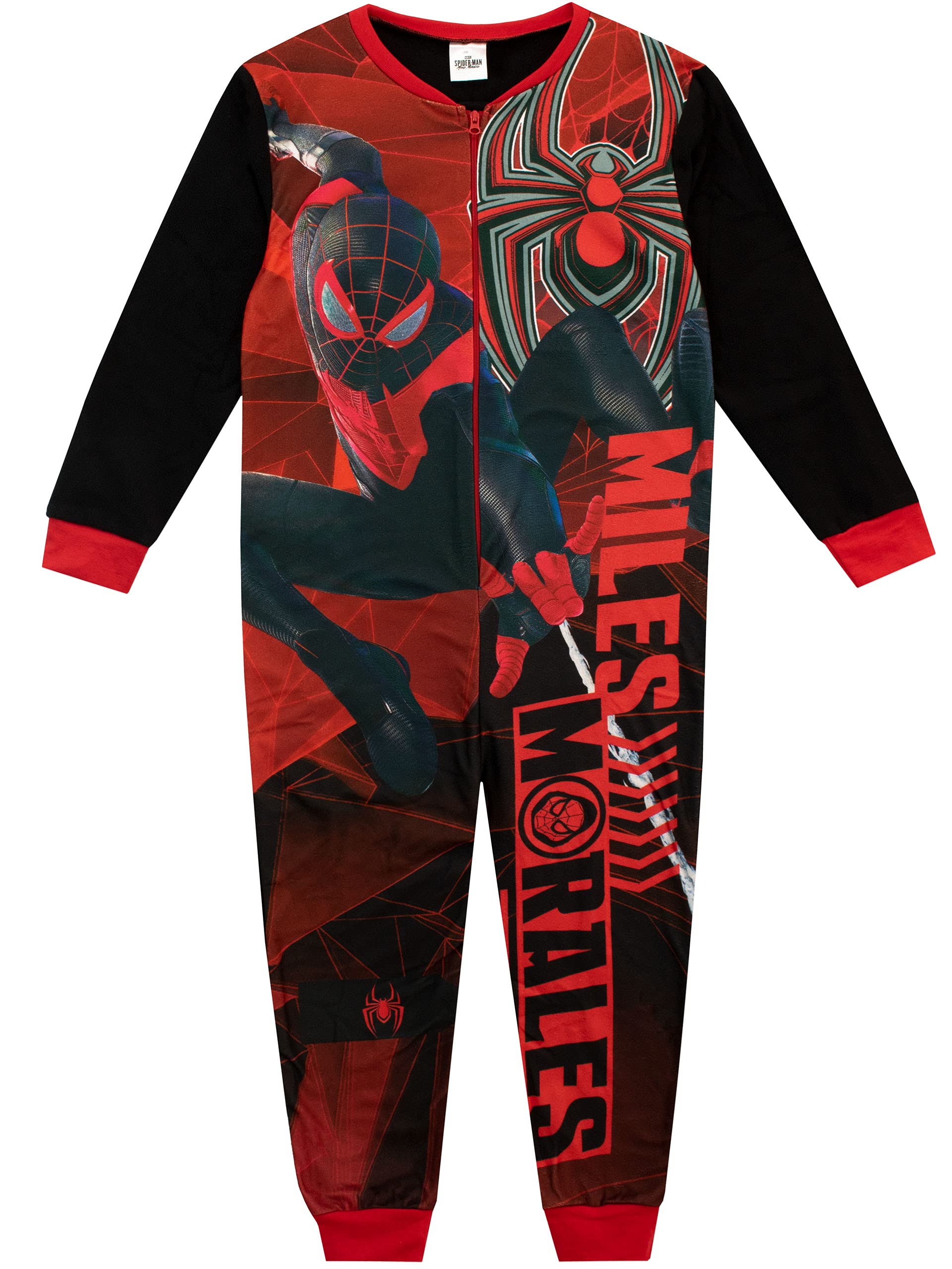 marvel-onesie-gar-on-spiderman-miles-morales-combinaison-zip image 1