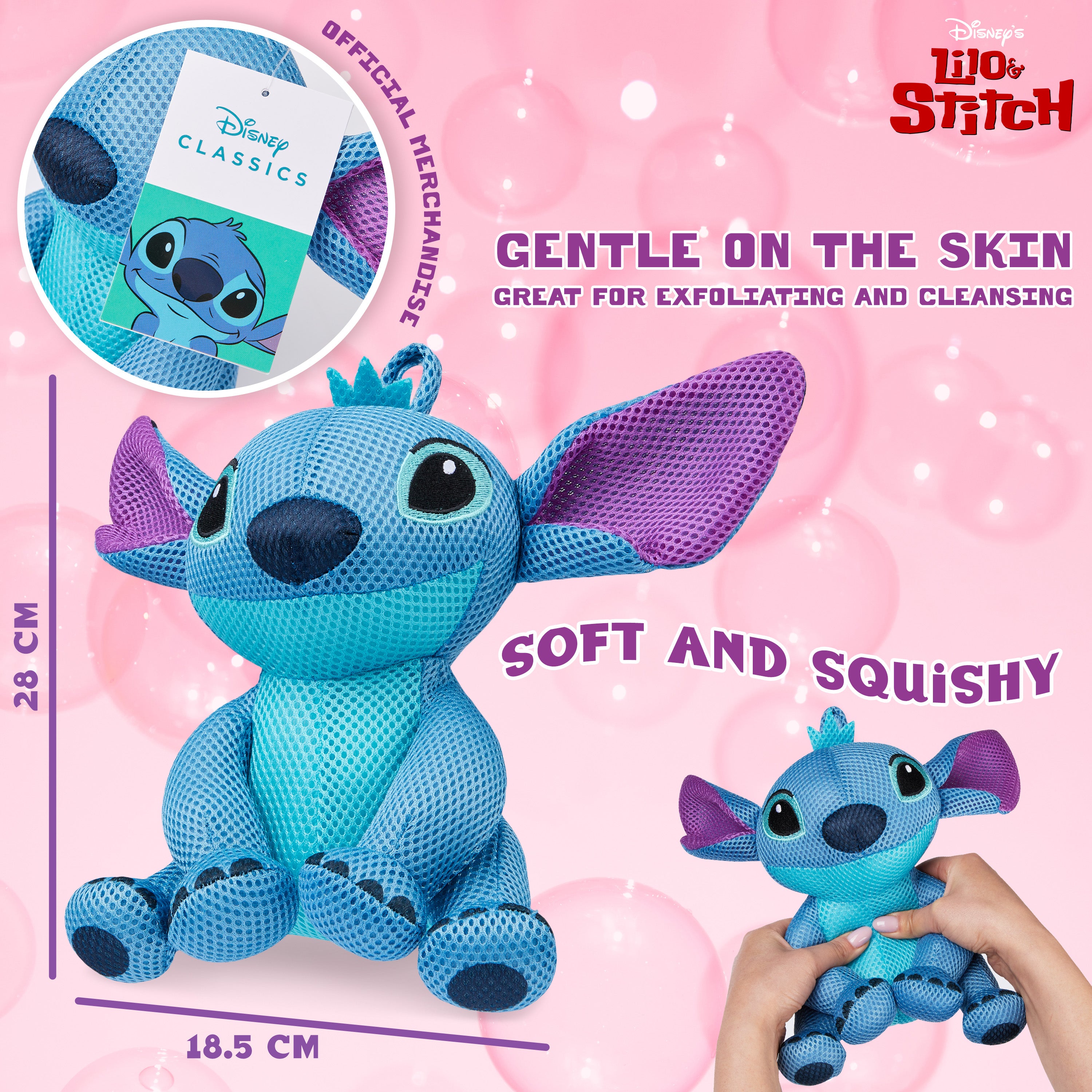 get-trend-boys-stitch-ponge-bain-enfant-fleur-douche-douce image 6