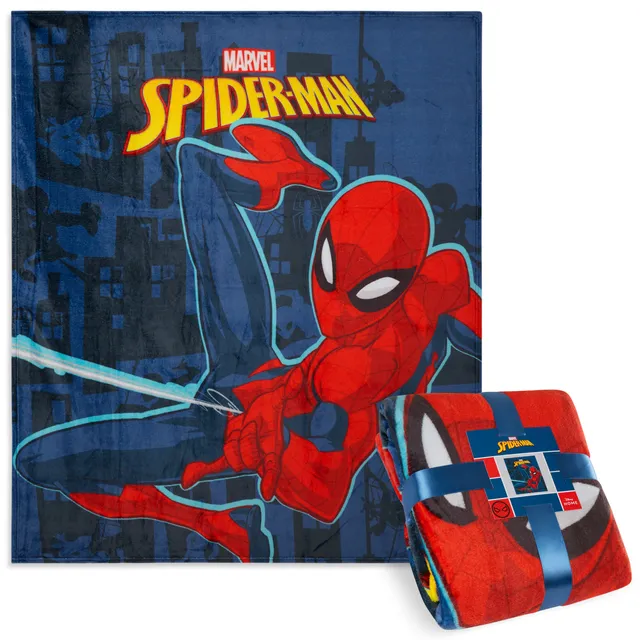 marvel-spiderman-plaid-polaire-bleu-150x130-doux image 1