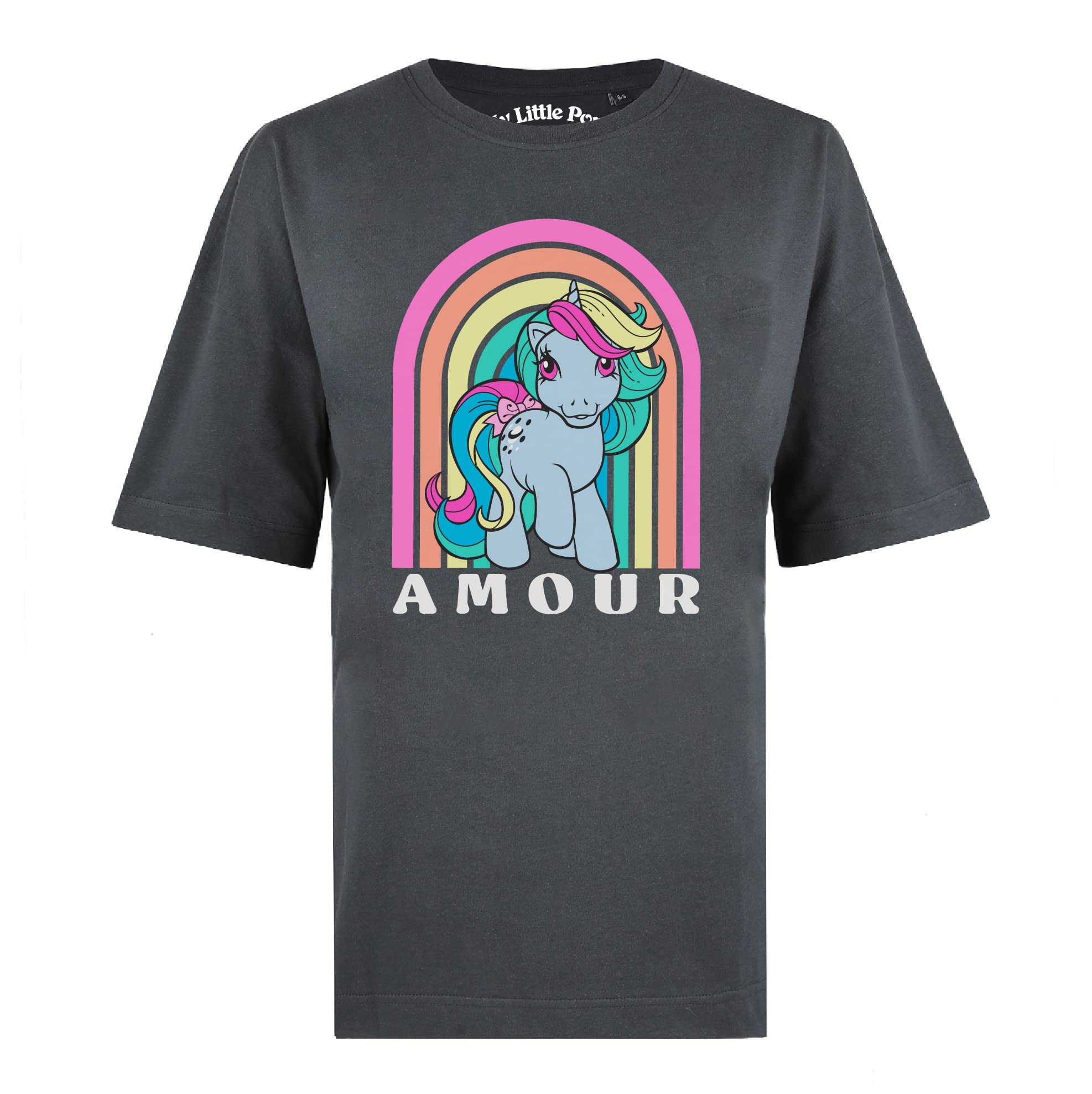 my-little-pony-t-shirt-amour-oversize-femme-anthracite-cotton-soul image 5