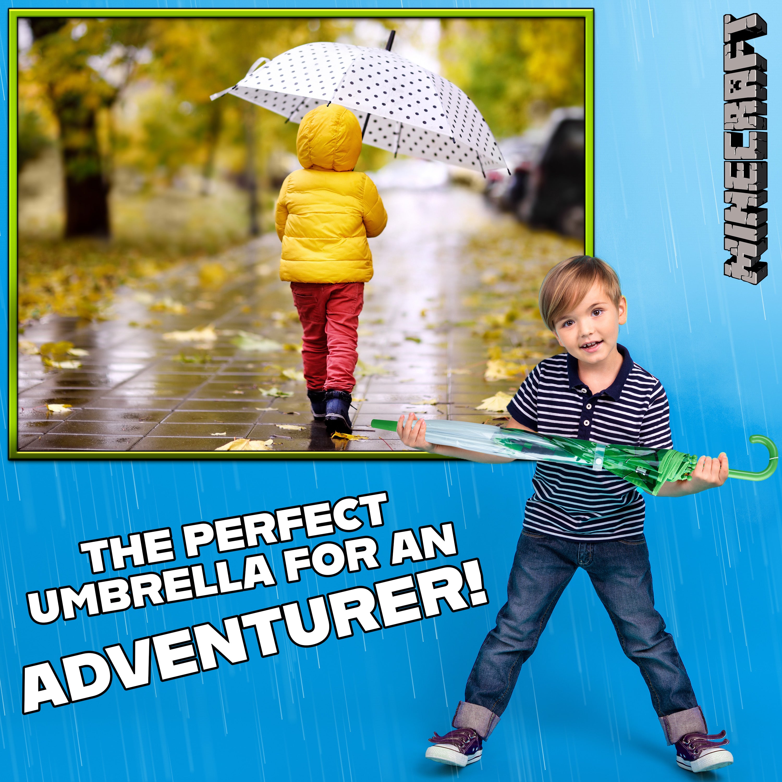 minecraft-parapluie-enfant-cloche-transparent-poign-e-j image 4
