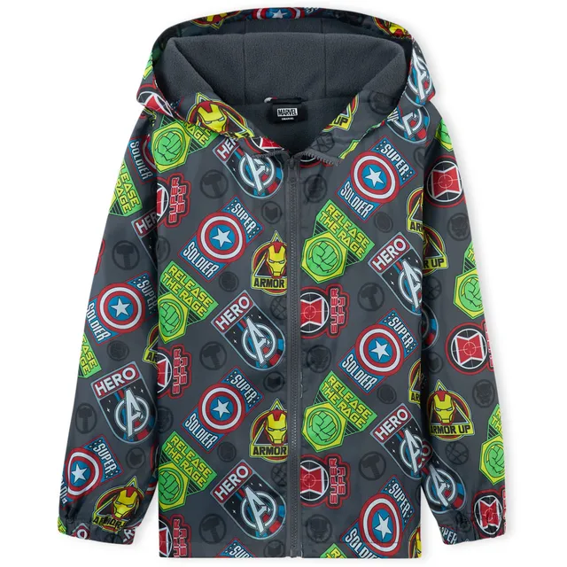 marvel-avengers-veste-imperm-able-gar-on-polaire-spiderman-7-8-ans image 1