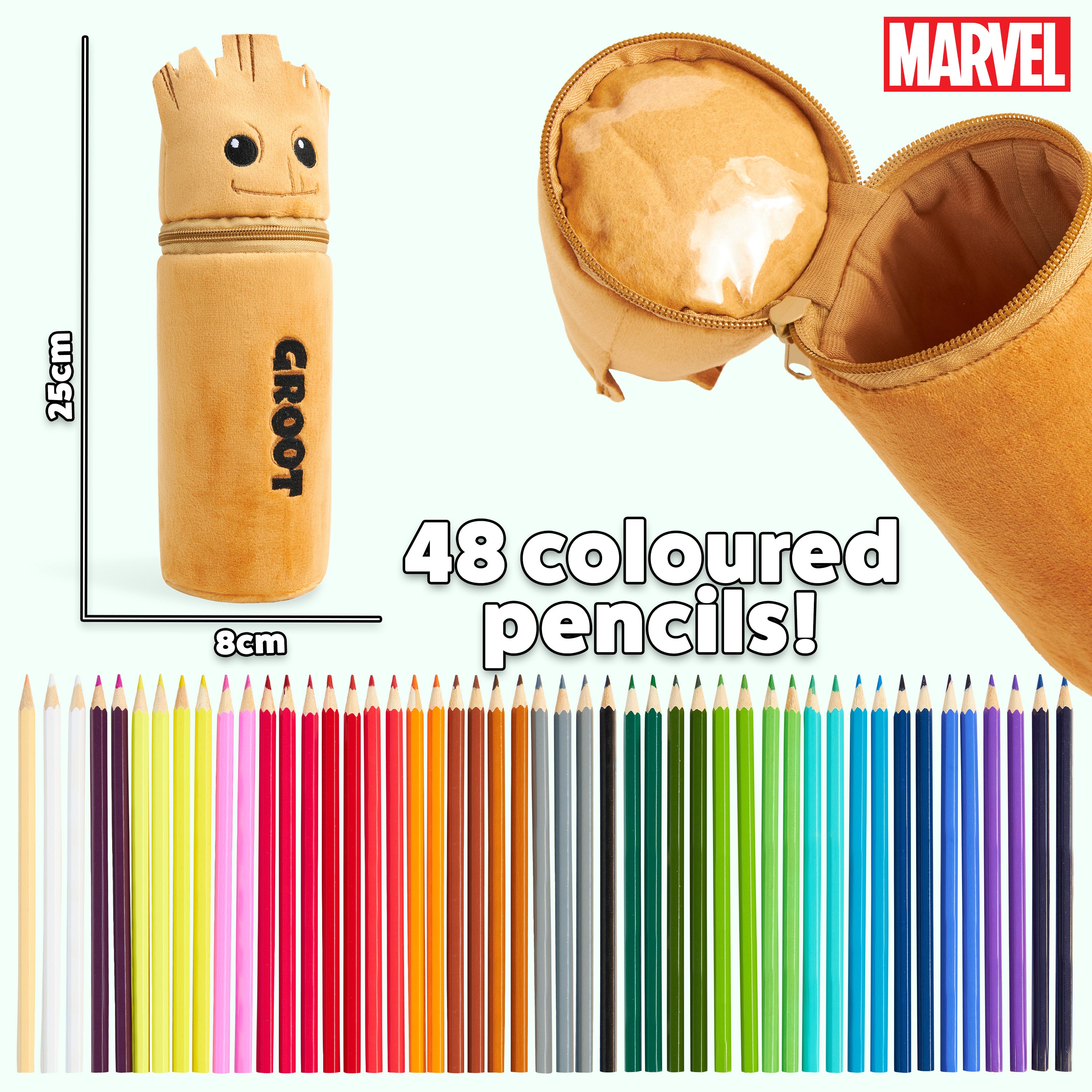 marvel-trousse-garnie-groot-marron-48-crayons image 6