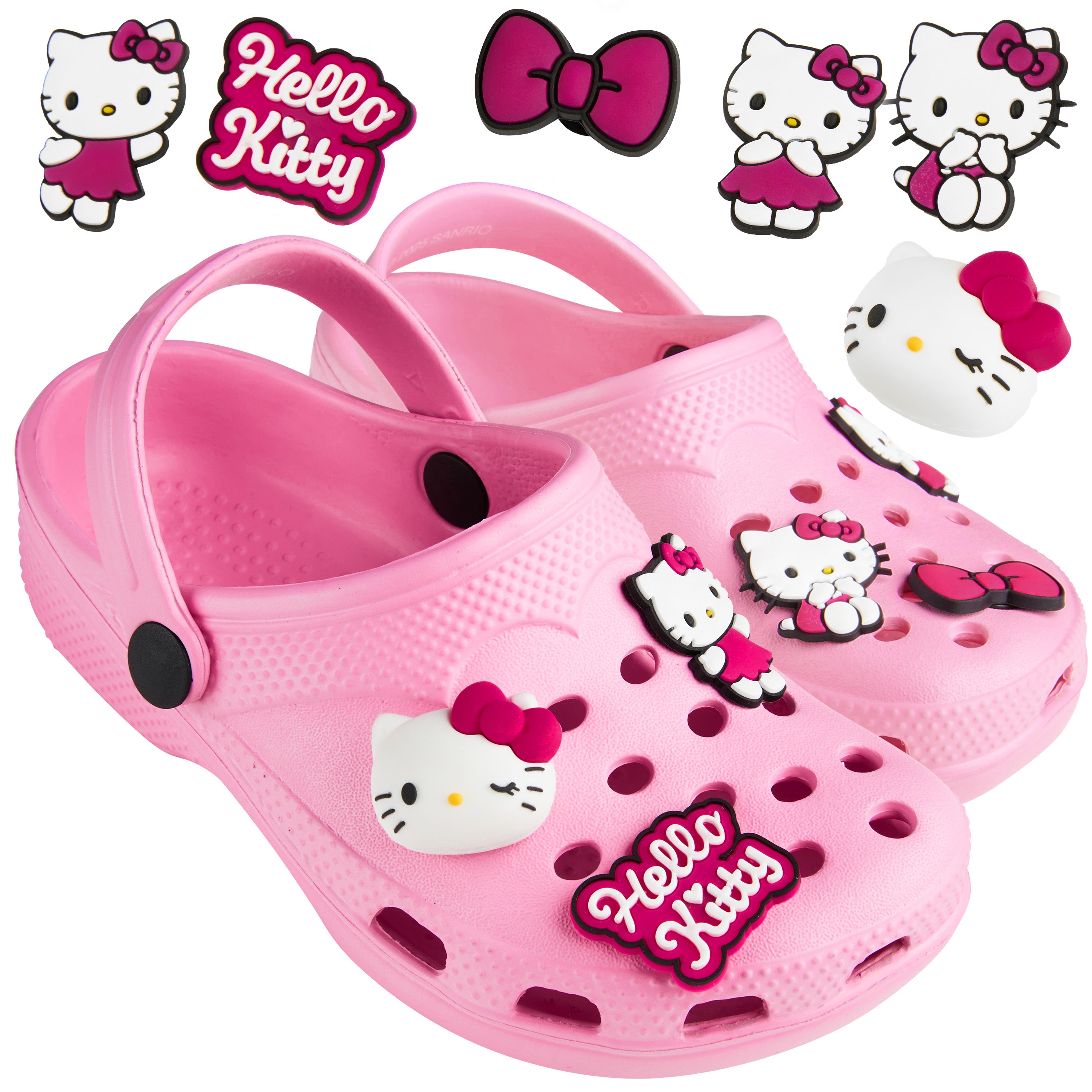 hello-kitty-clogs-fille-sabots-jardin-charms-amovibles image 1