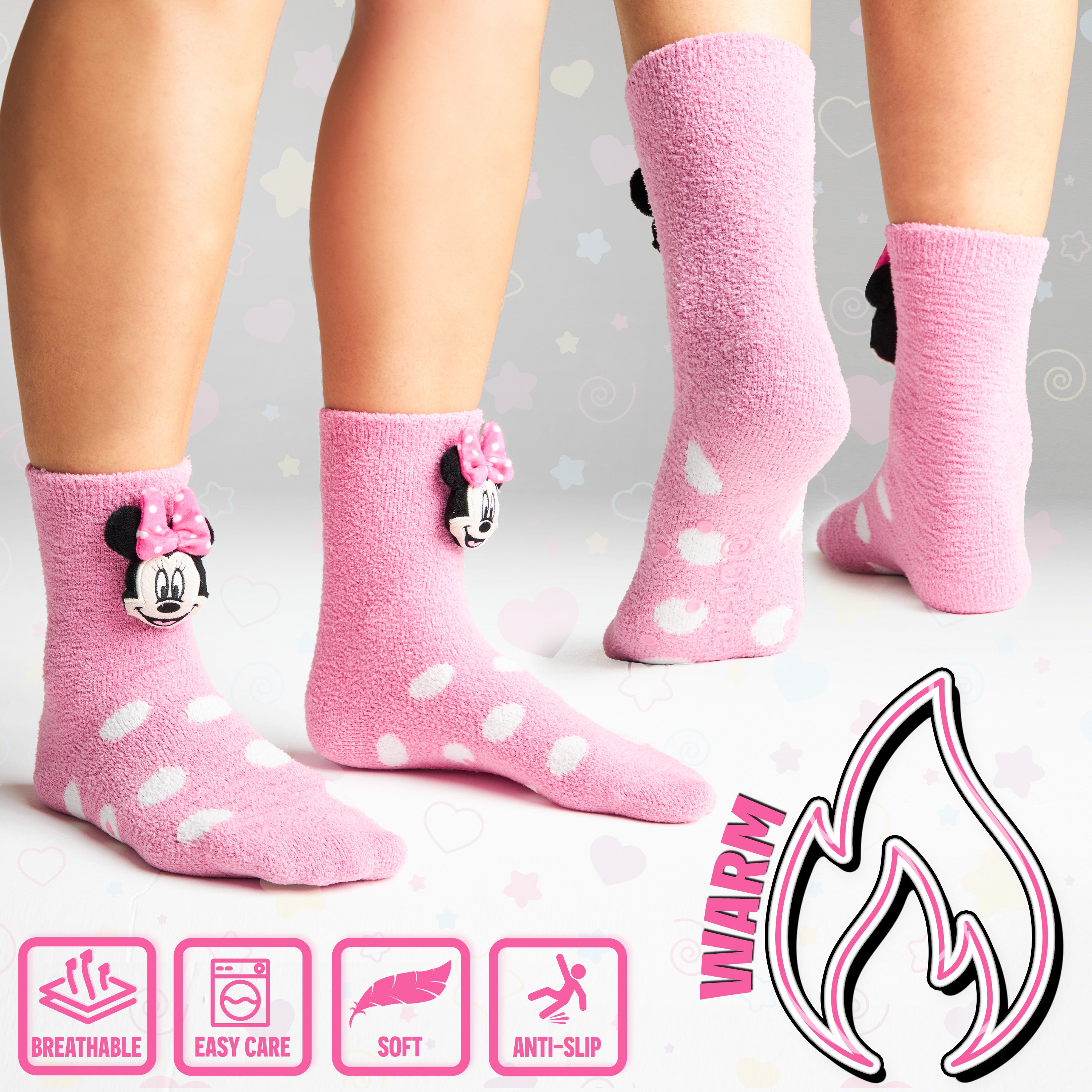 disney-chaussettes-pilou-femme-antid-rapantes-taille-unique-polaire image 5