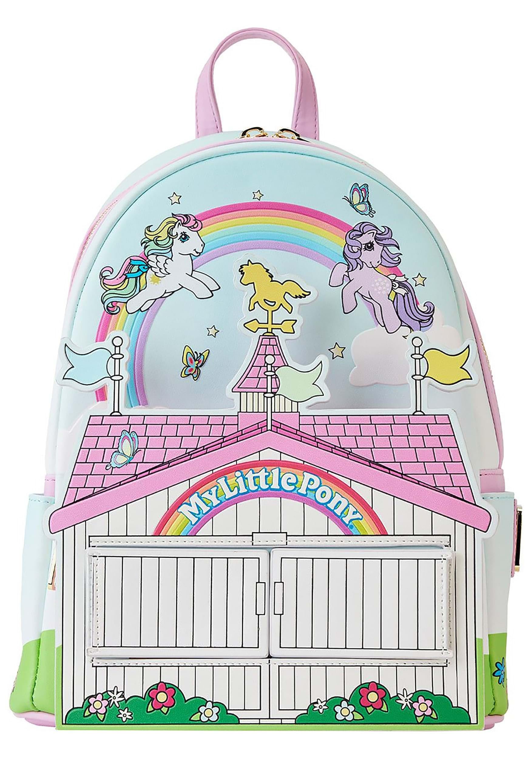 my-little-pony-stable-mlpbk0022-mini-sac-dos-bleu-cuir-vegan image 1