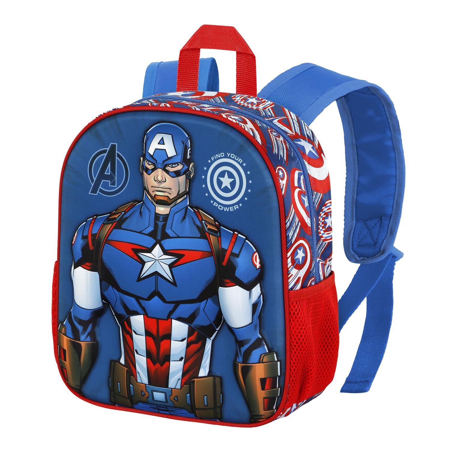 marvel-sac-dos-3d-petit-bleu-three-enfant-pr-scolaire image 8
