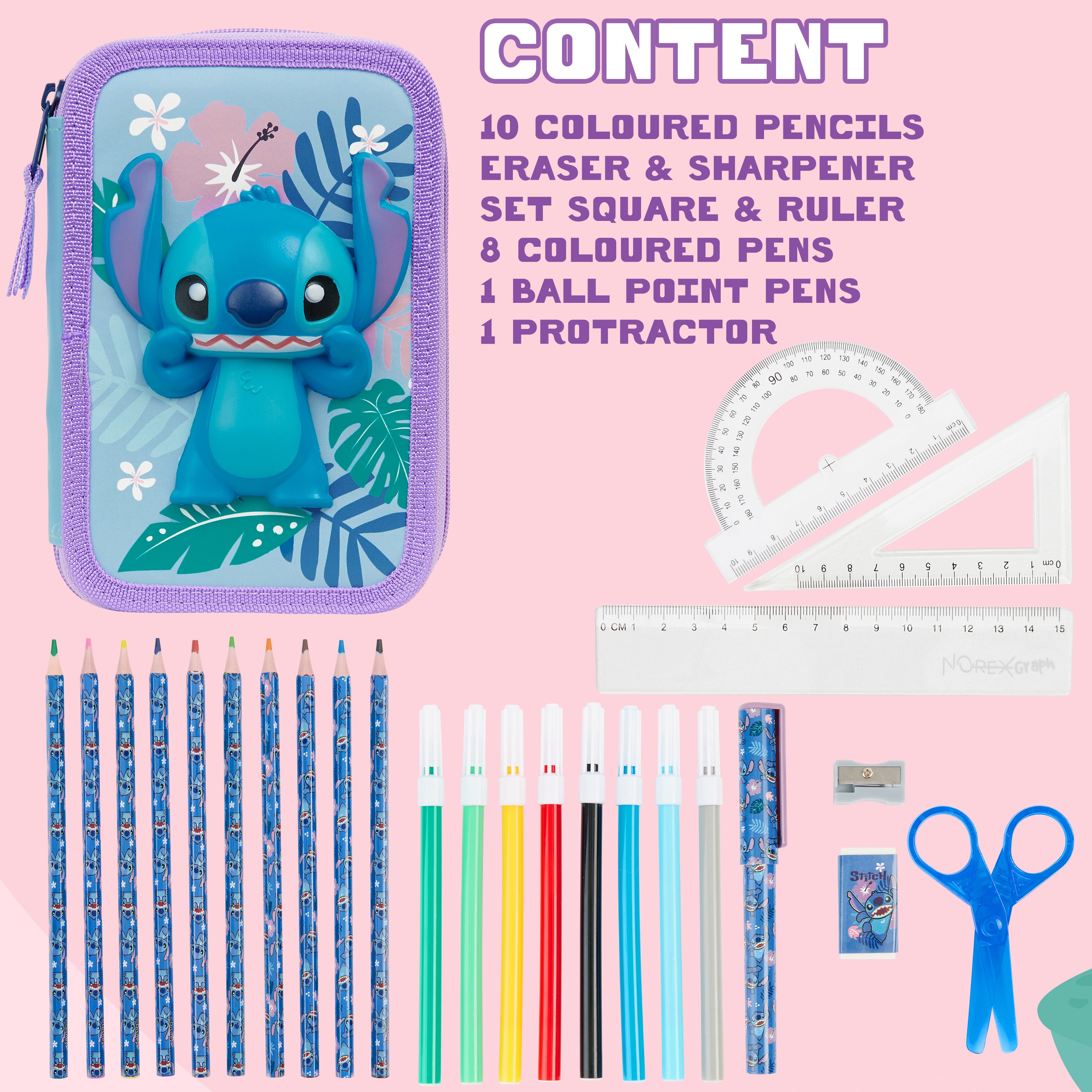 trousse-disney-stitch-fille-garnie-2-compartiments image 6