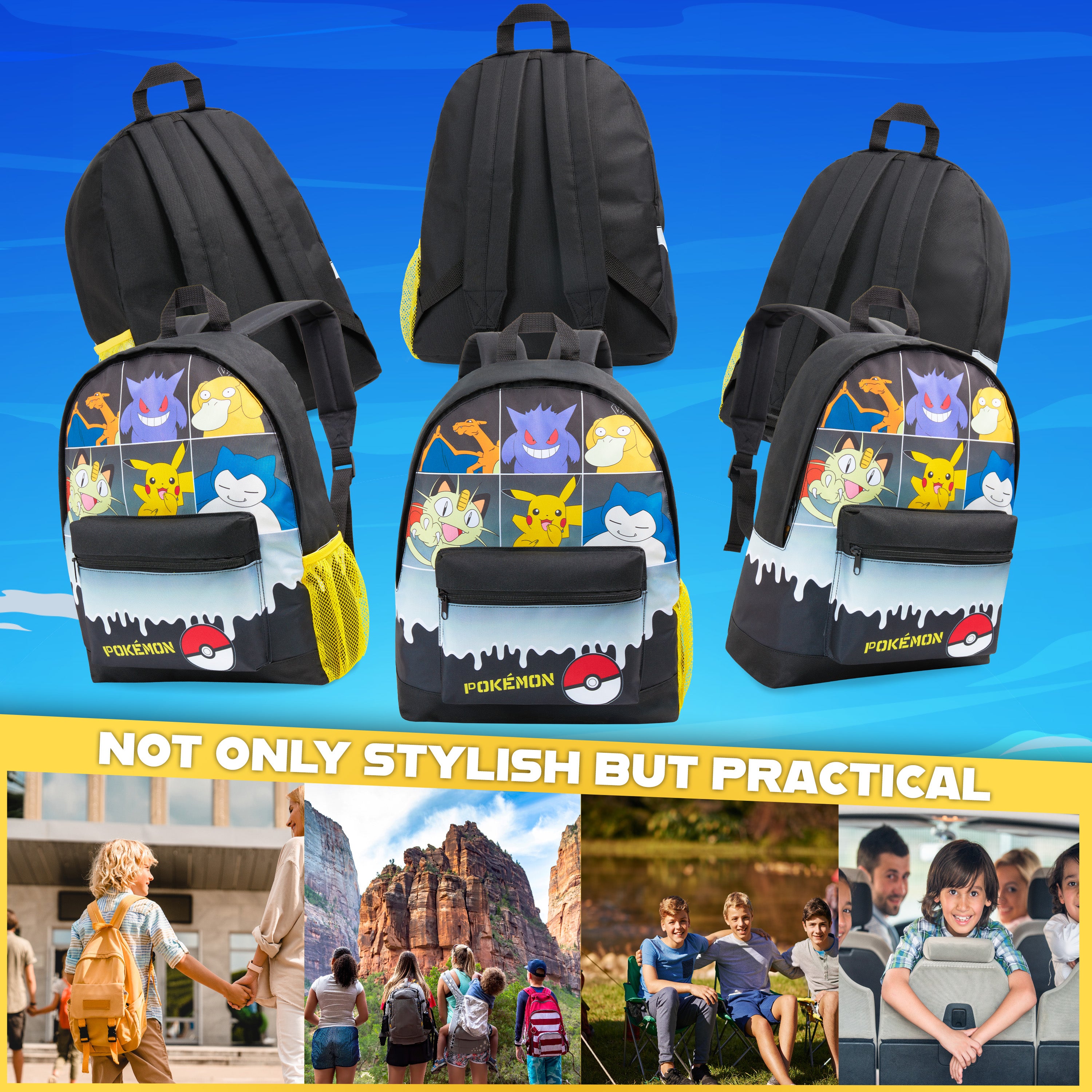 pok-mon-sac-dos-enfant-pikachu-cartable-cole image 3